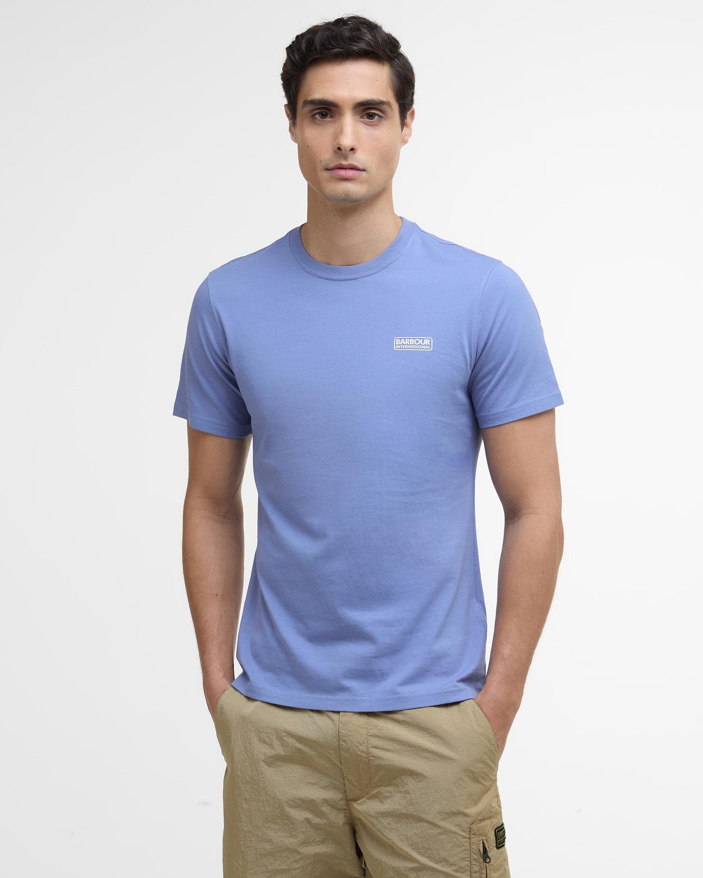 Barbour International Small Logo Mens T-Shirt - Manor Blue