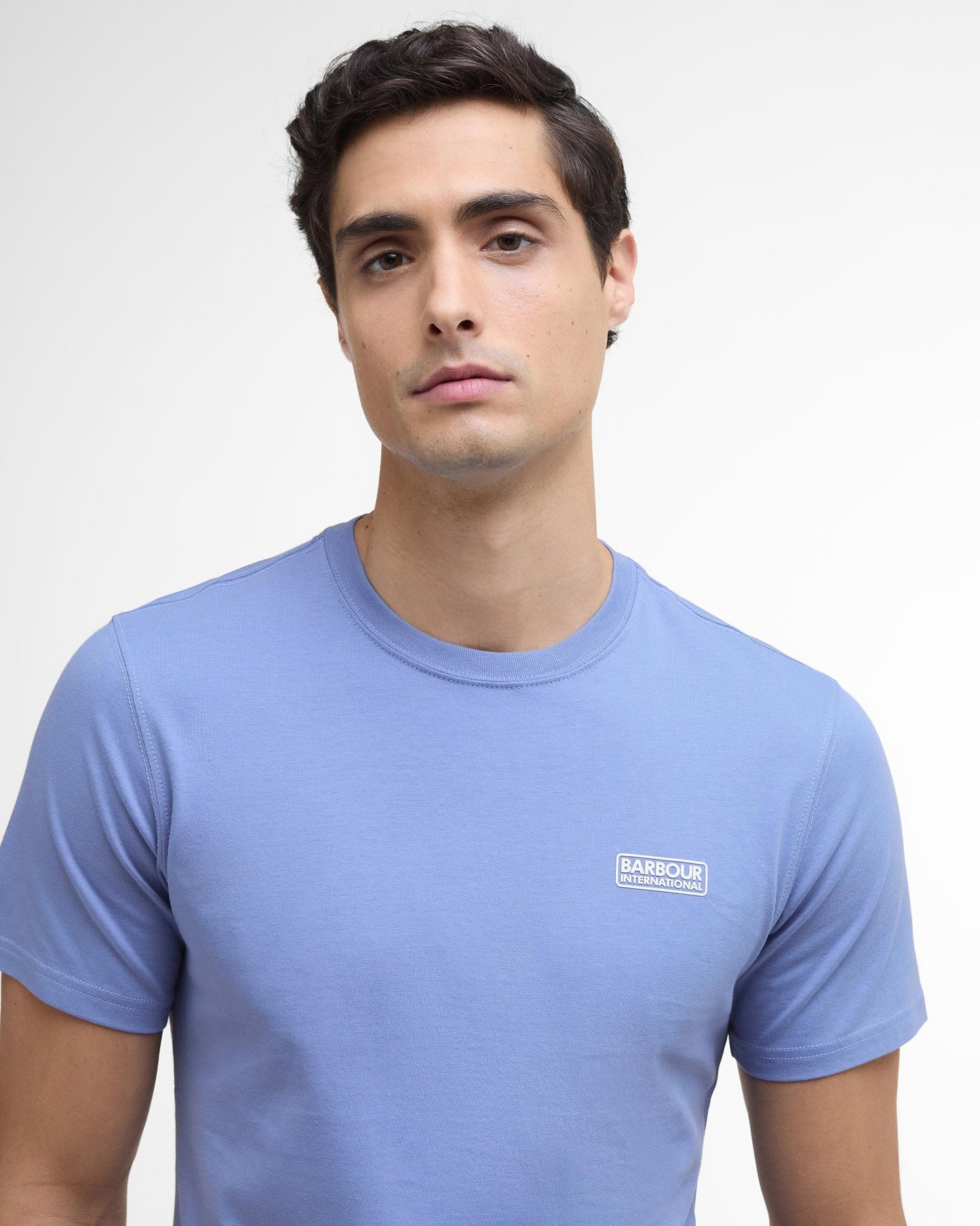Barbour International Small Logo Mens T-Shirt - Manor Blue