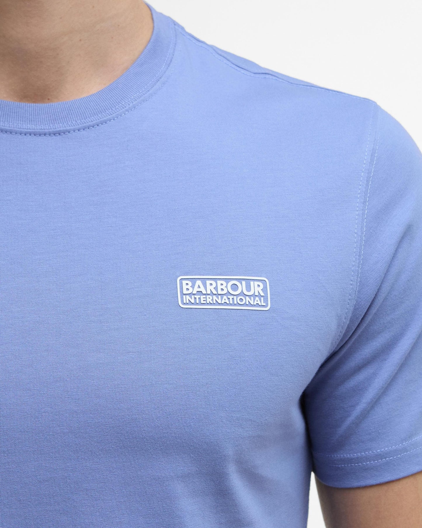Barbour International Small Logo Mens T-Shirt - Manor Blue