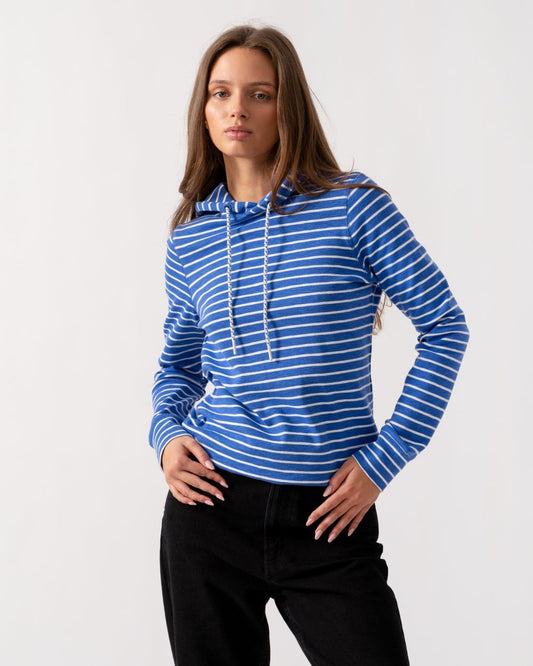 Joules Marlston Womens Striped Pullover Hoodie