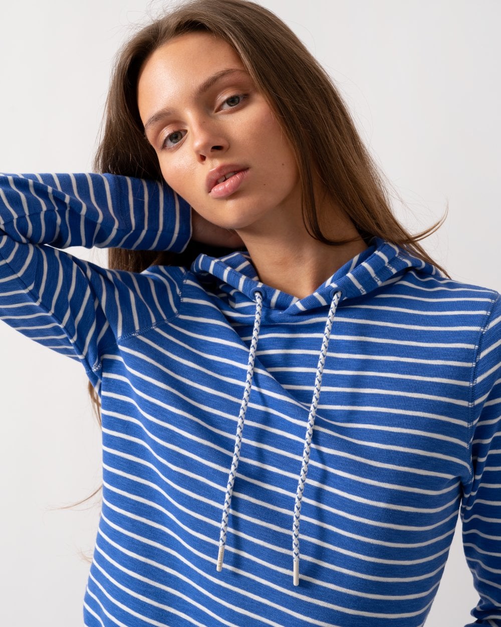 Joules Marlston Womens Striped Pullover Hoodie