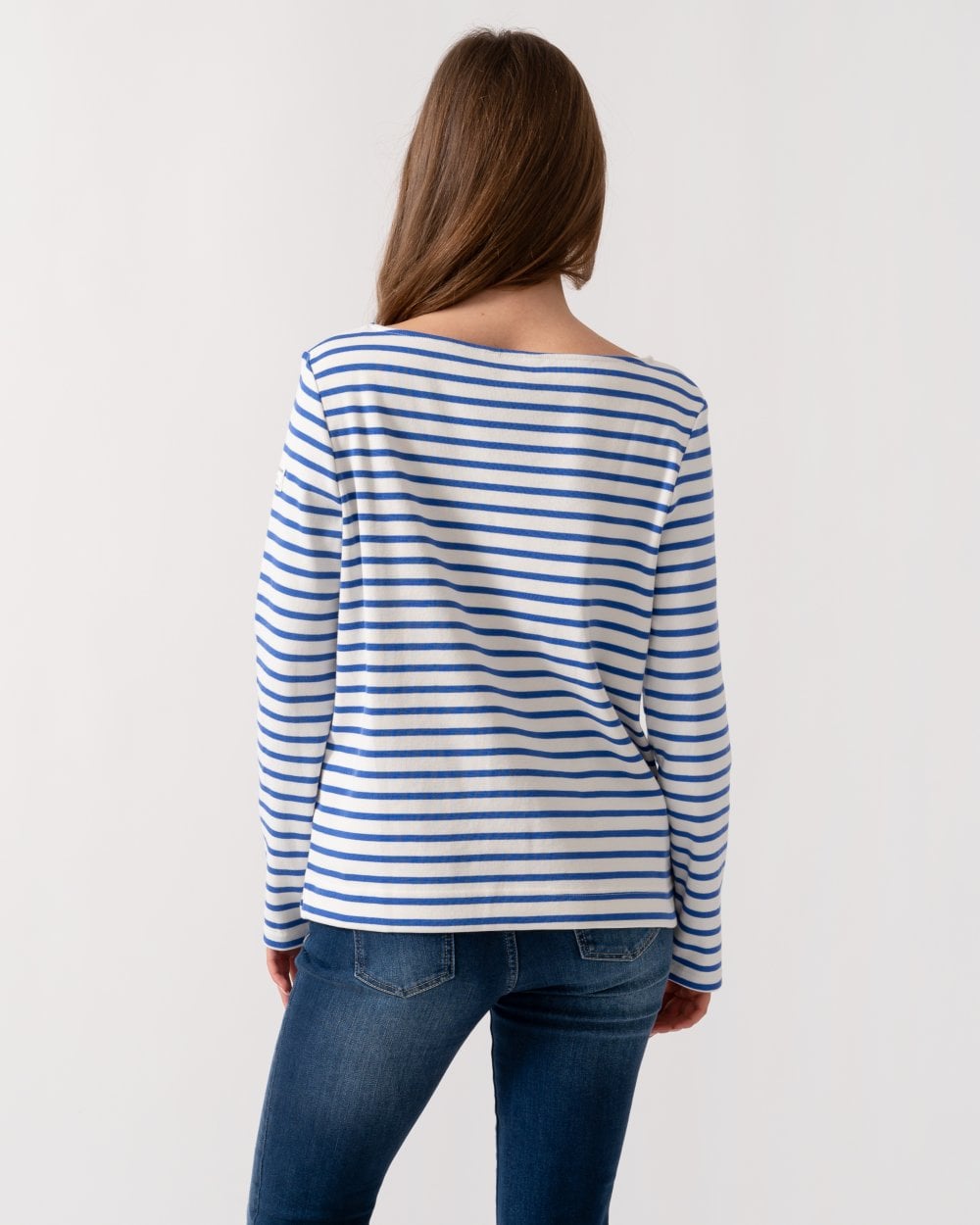 Joules New Harbour Womens Striped Breton Top - Blue