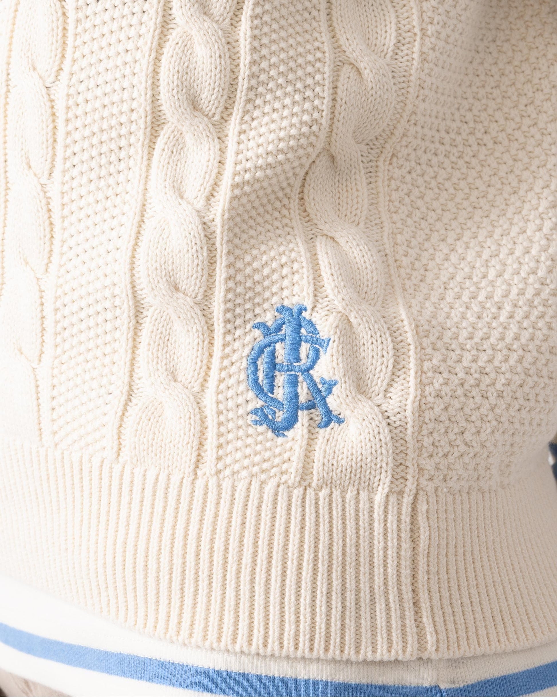 Joules Deuce Womens V-Neck Cable Knit Tank Top