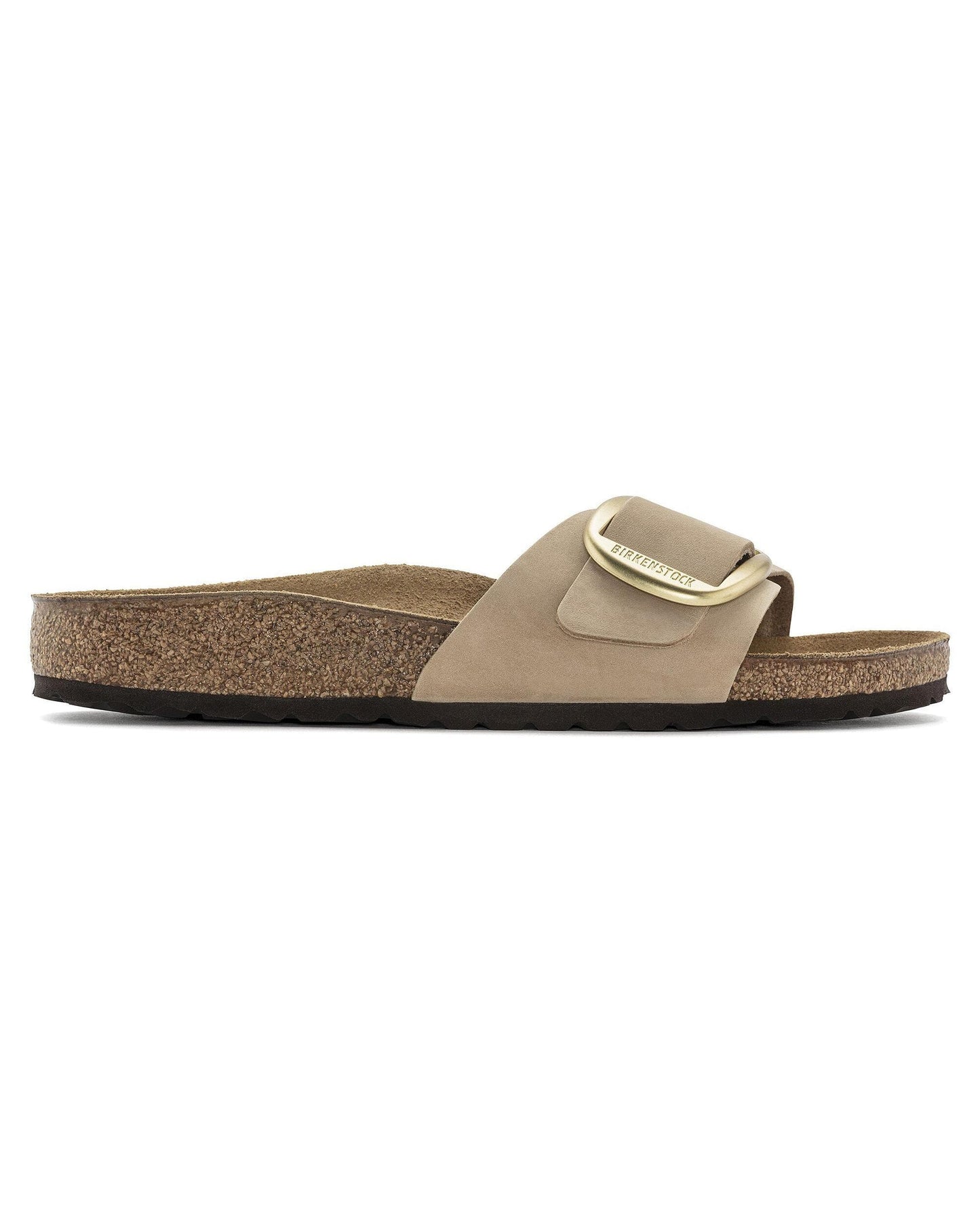 Birkenstock Madrid Big Buckle Womens Nubuck Leather Sandals - Sandcastle