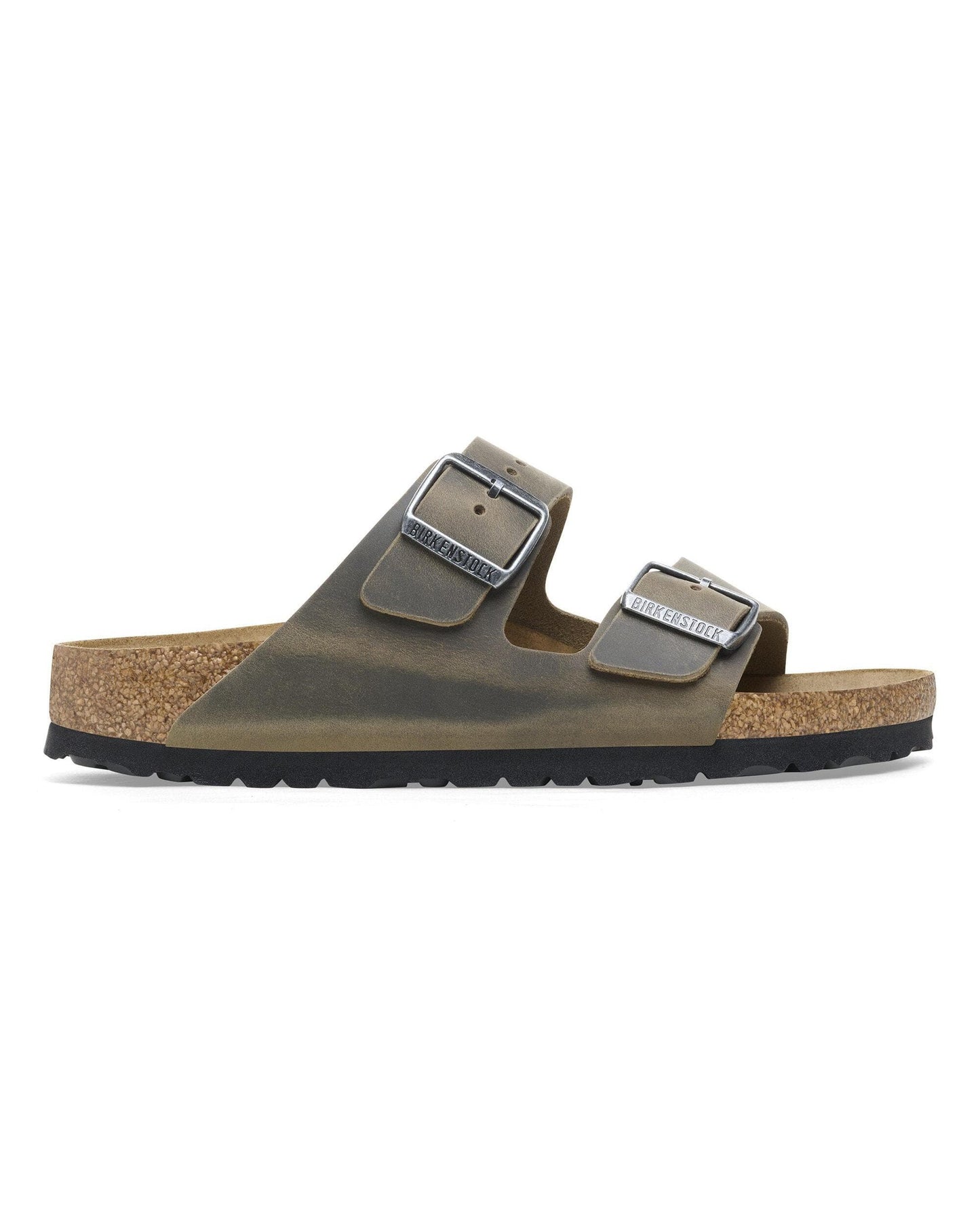 Birkenstock Arizona Oiled Natural Leather Womens Sandals - Faded Khaki