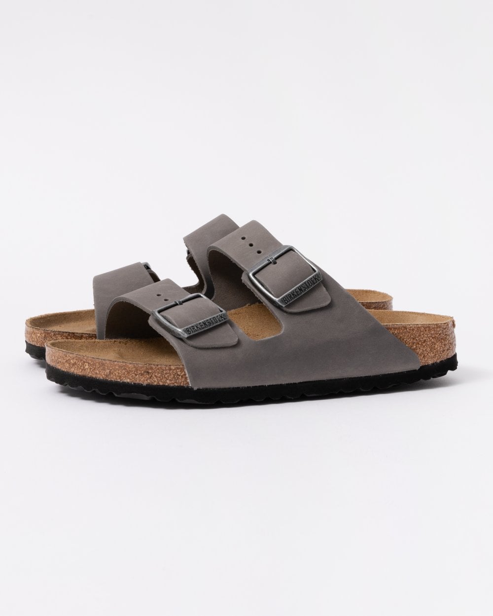 Birkenstock Arizona Oiled Natural Leather Womens Sandals - Iron