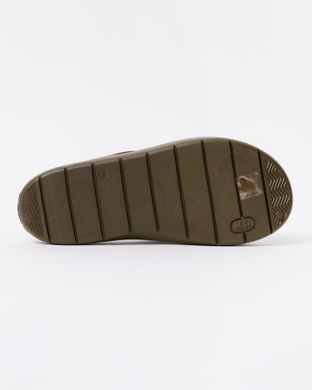 BOSS Orange Darian Mens Lightweight EVA Slides with Logo Strap - Open Green 361
