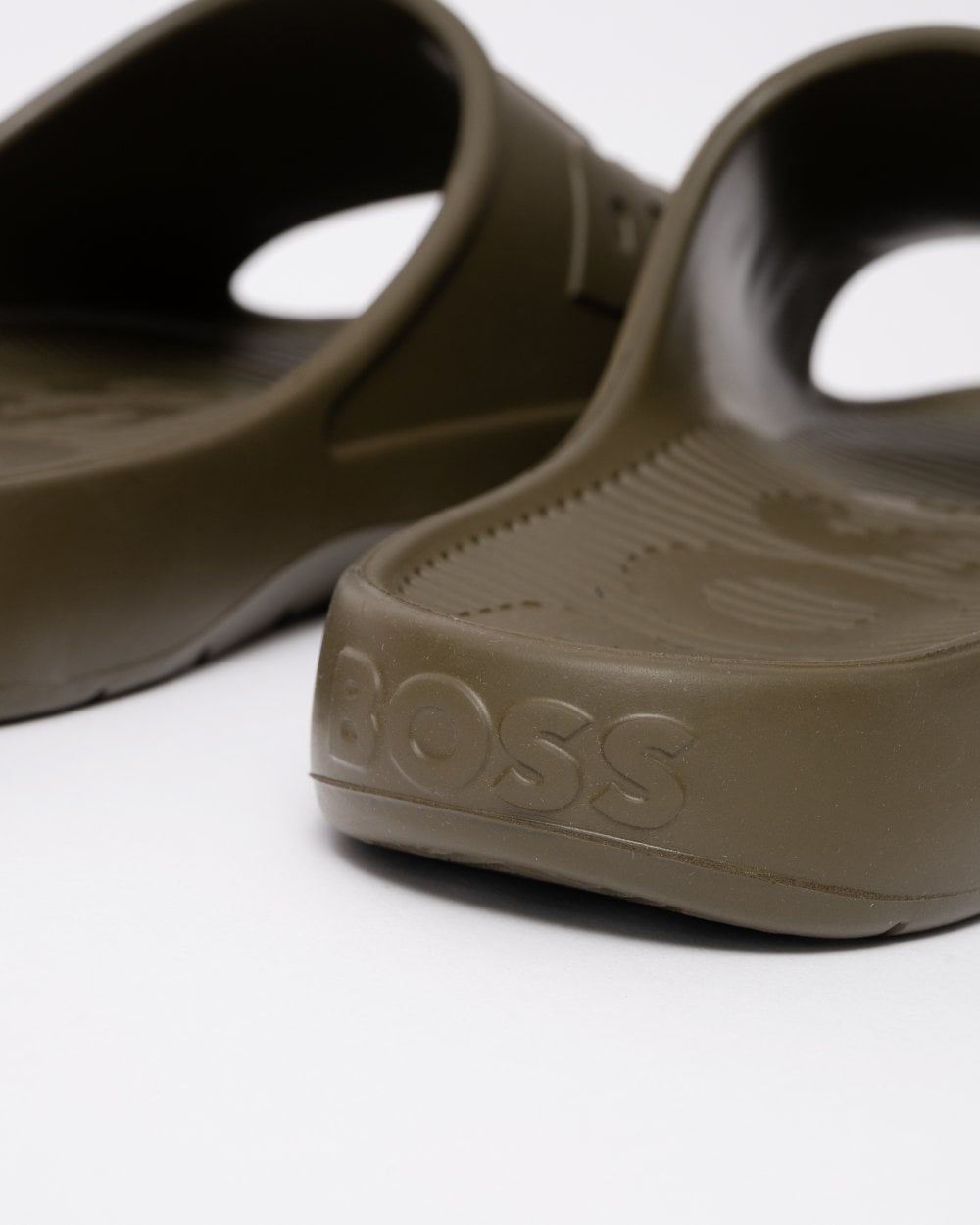 BOSS Orange Darian Mens Lightweight EVA Slides with Logo Strap - Open Green 361