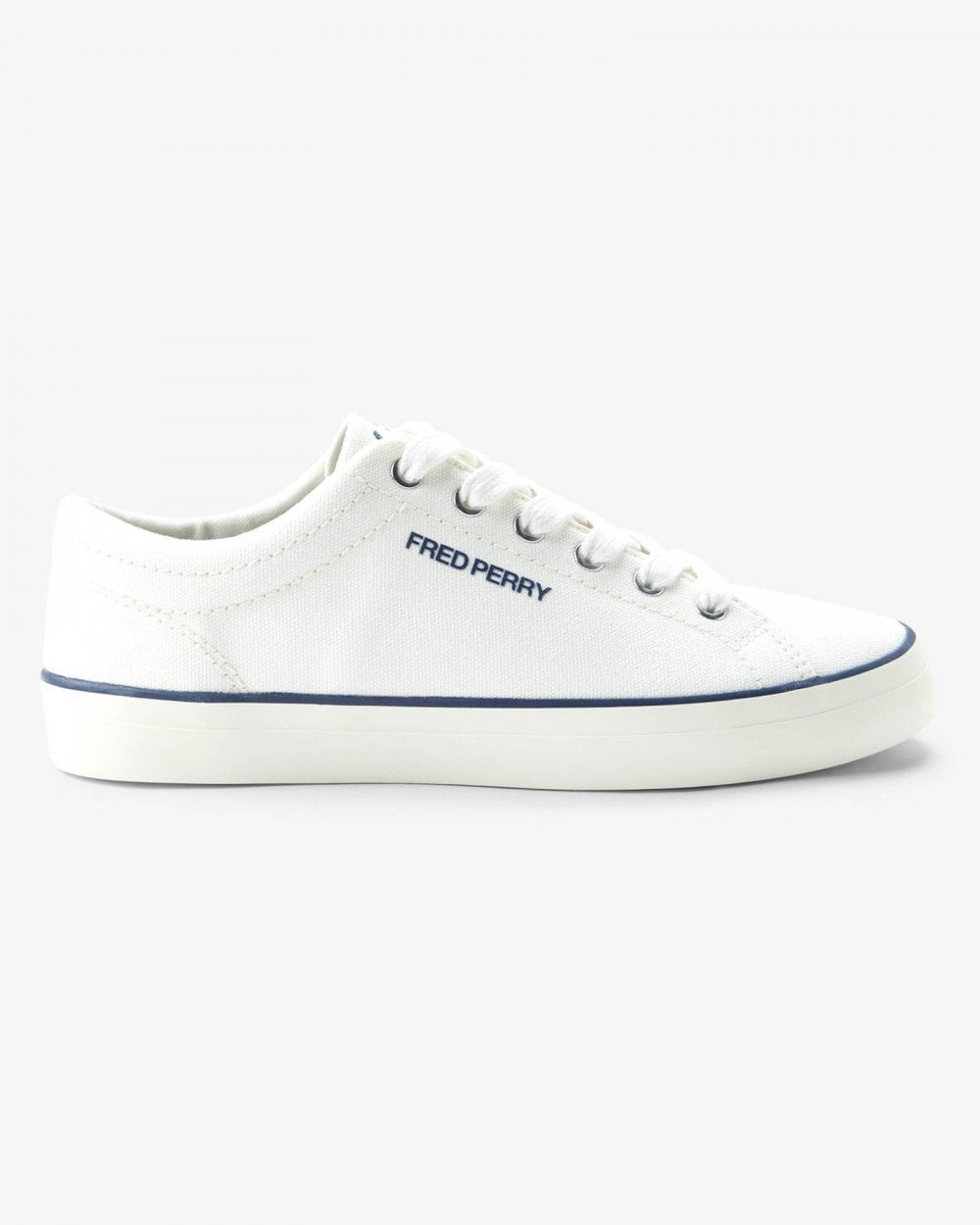Fred Perry Baseline Canvas Mens Trainers - Snow White 129