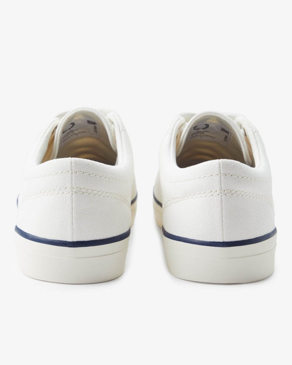 Fred Perry Baseline Canvas Mens Trainers - Snow White 129