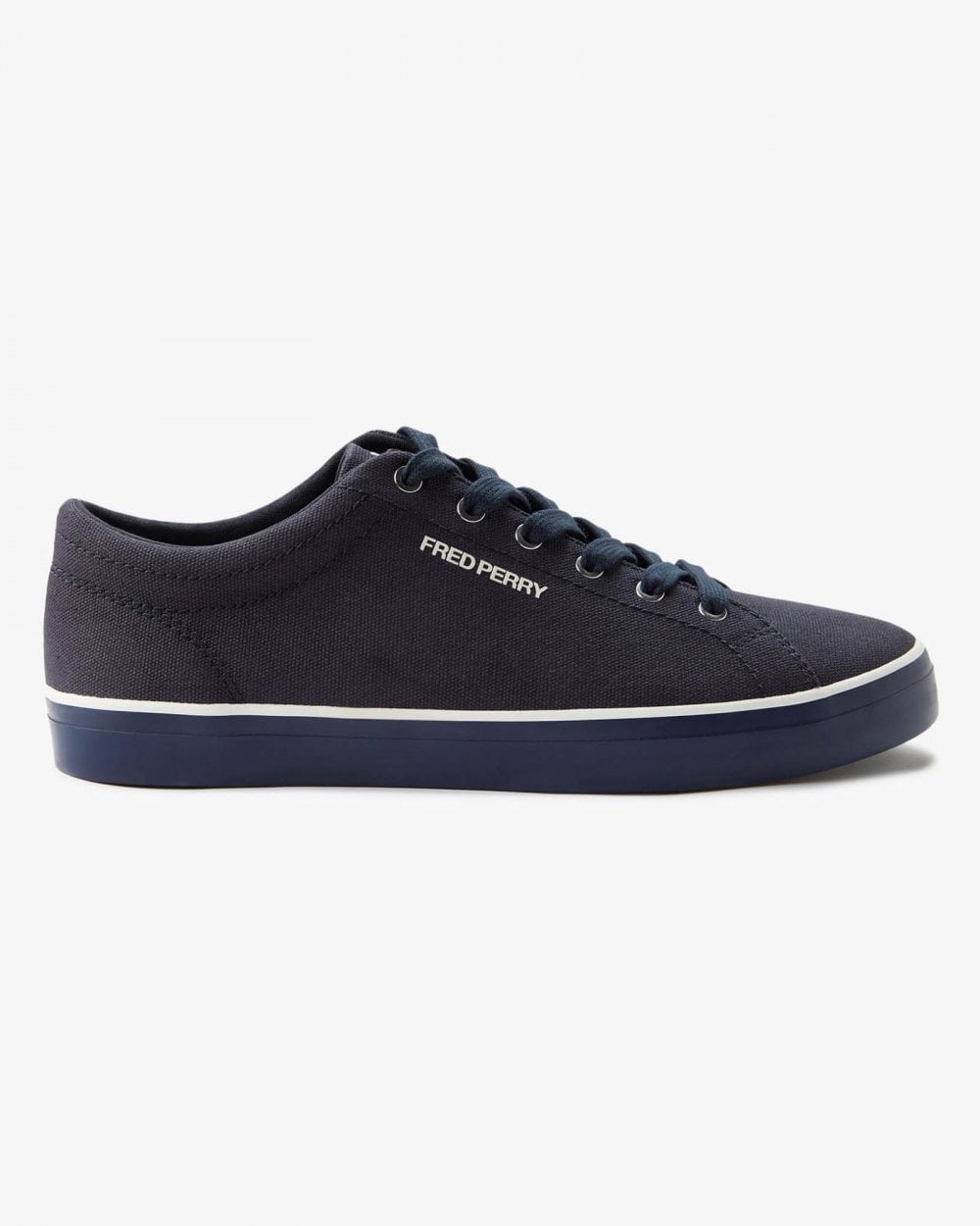 Fred Perry Baseline Canvas Mens Trainers - Navy 608