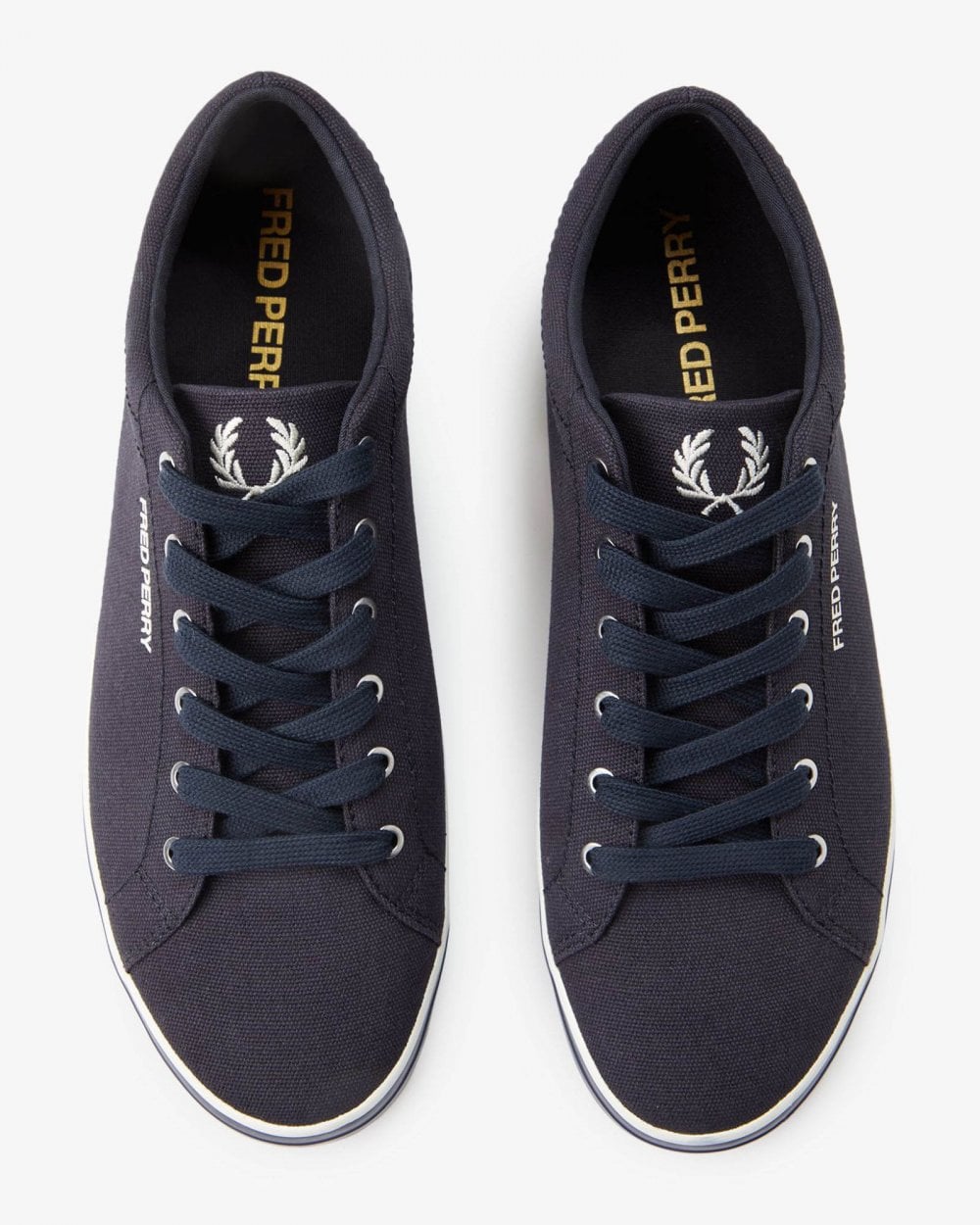 Fred Perry Baseline Canvas Mens Trainers - Navy 608