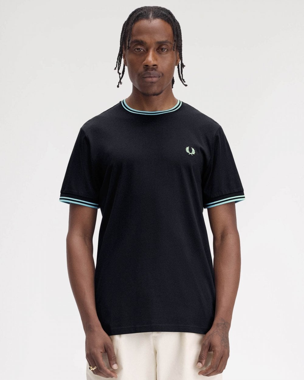 Fred Perry Mens Twin Tipped T-Shirt
