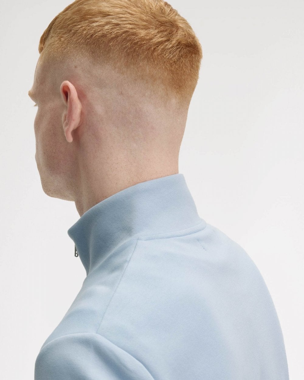 Fred Perry Mens Half Zip Sweatshirt - Light Smoke 146