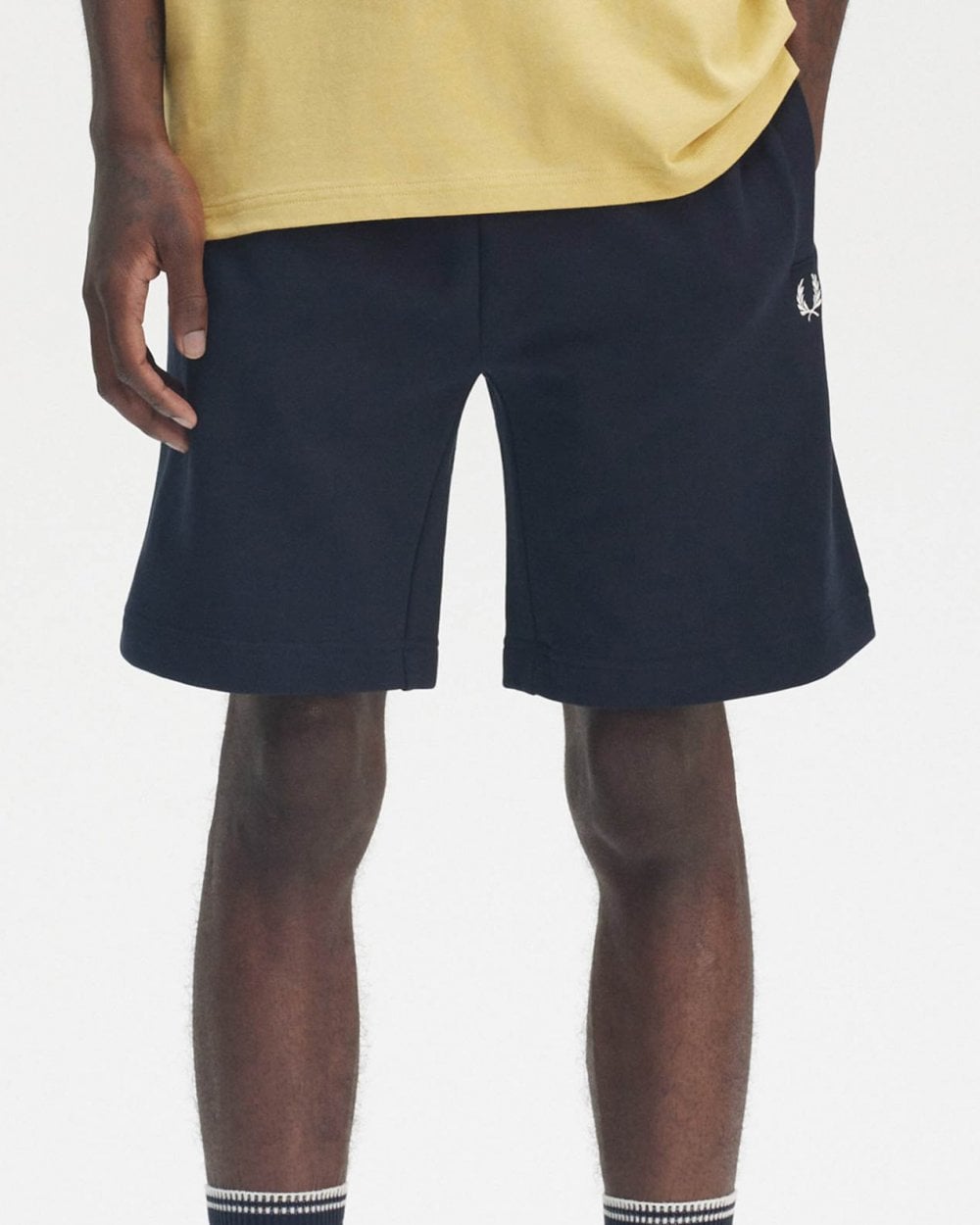 Fred Perry Mens Classic Sweat Short - Navy 608