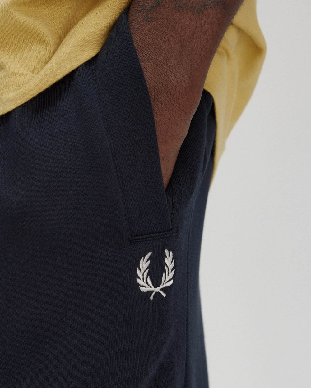 Fred Perry Mens Classic Sweat Short - Navy 608