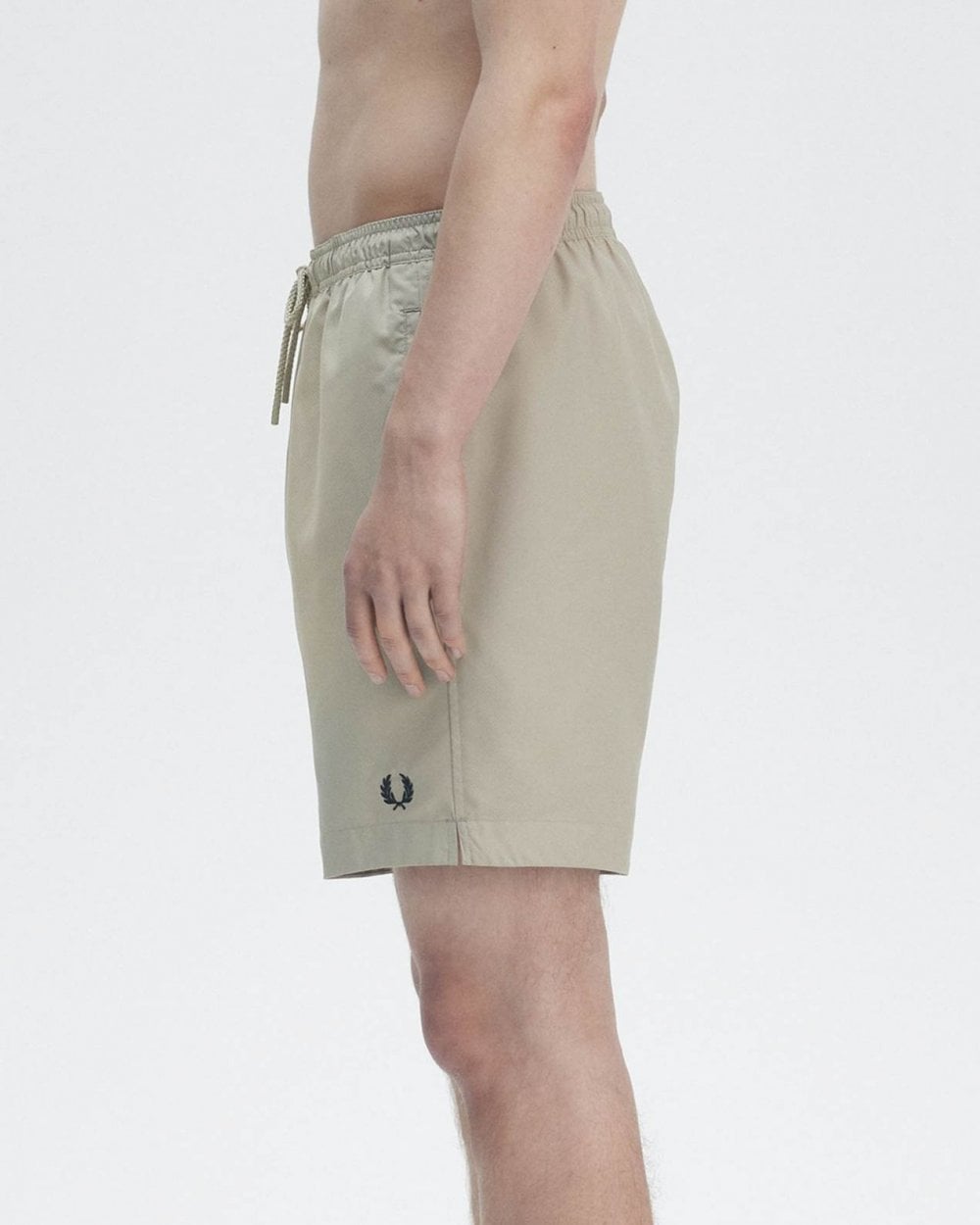 Fred Perry Mens Classic Swim Shorts - Warm Grey/Black V76
