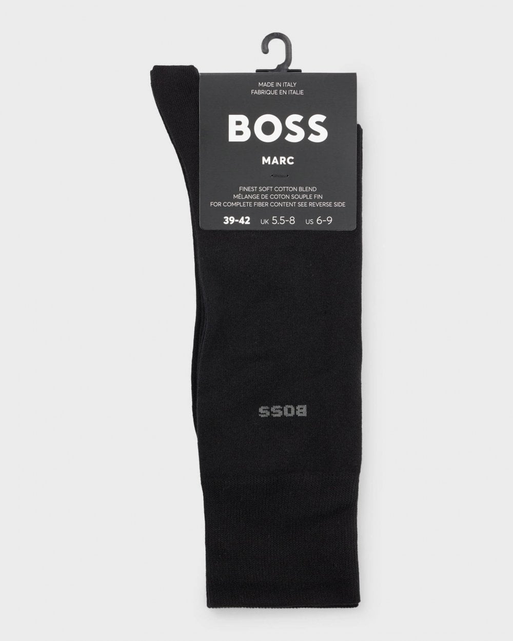 BOSS Orange BOSS Orange Marc Mens Regular-Length Logo Socks in Combed Stretch Cotton