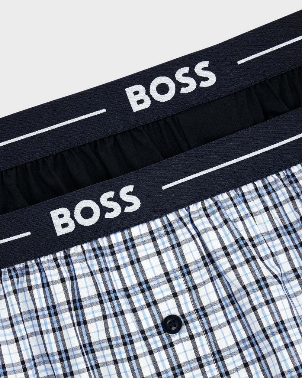 BOSS Orange BOSS Orange Boxer 2-Pack Mens Cotton Pyjama Shorts with Logo Waistbands