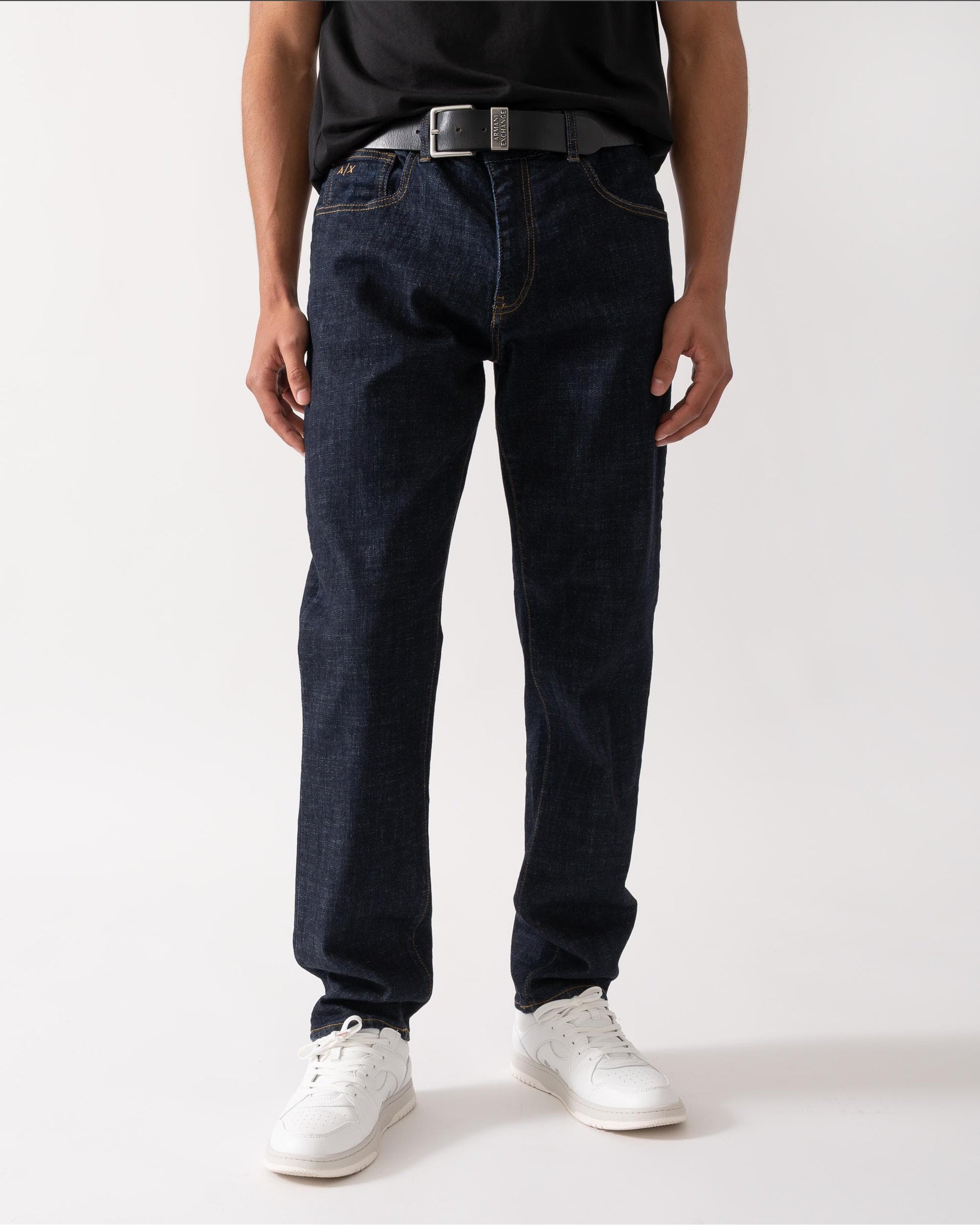 Armani Exchange Armani Exchange Mens Straight Cut 5 Pocket Jeans