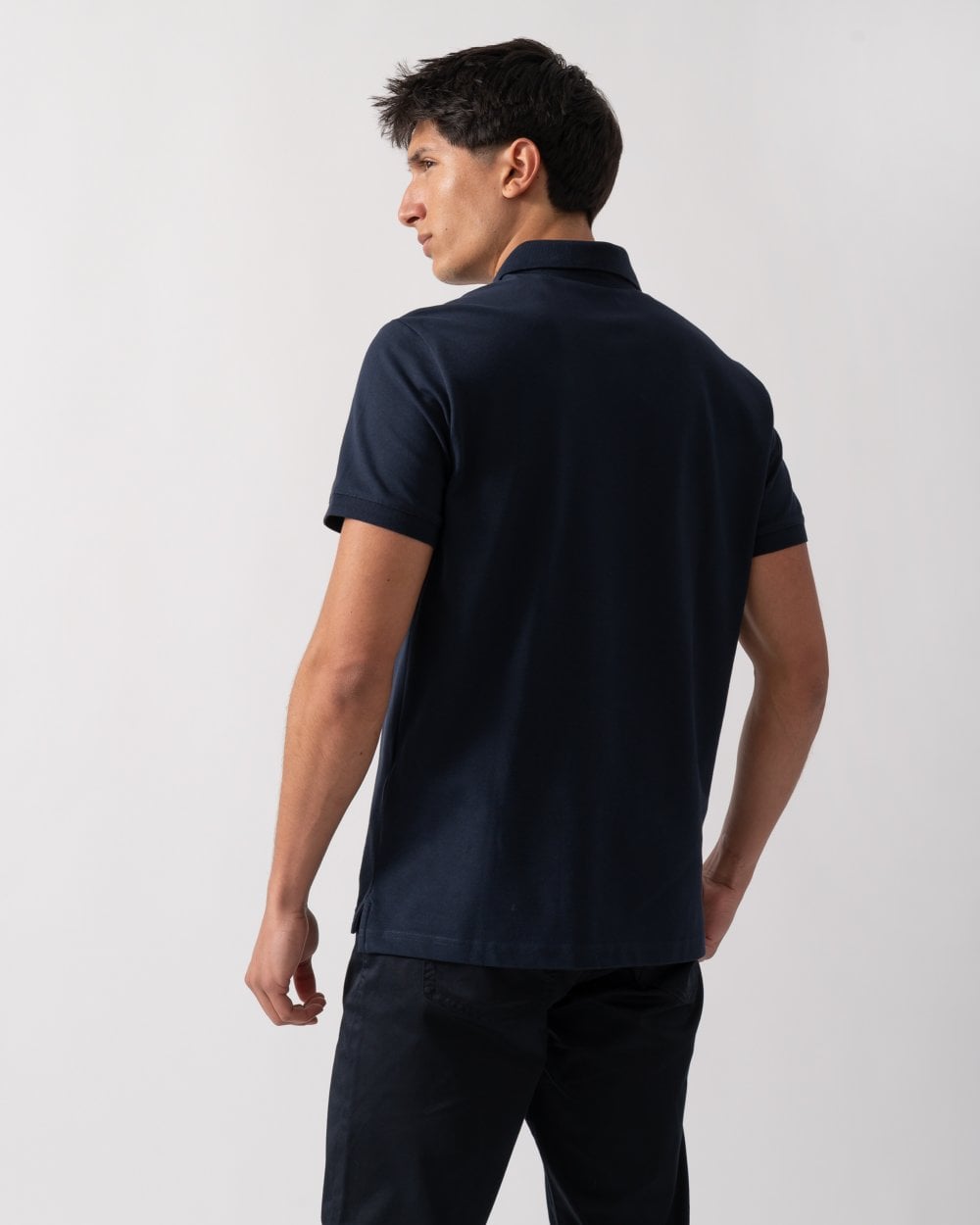 Emporio Armani Mens Eagle Logo Beach Polo - Armani Blue