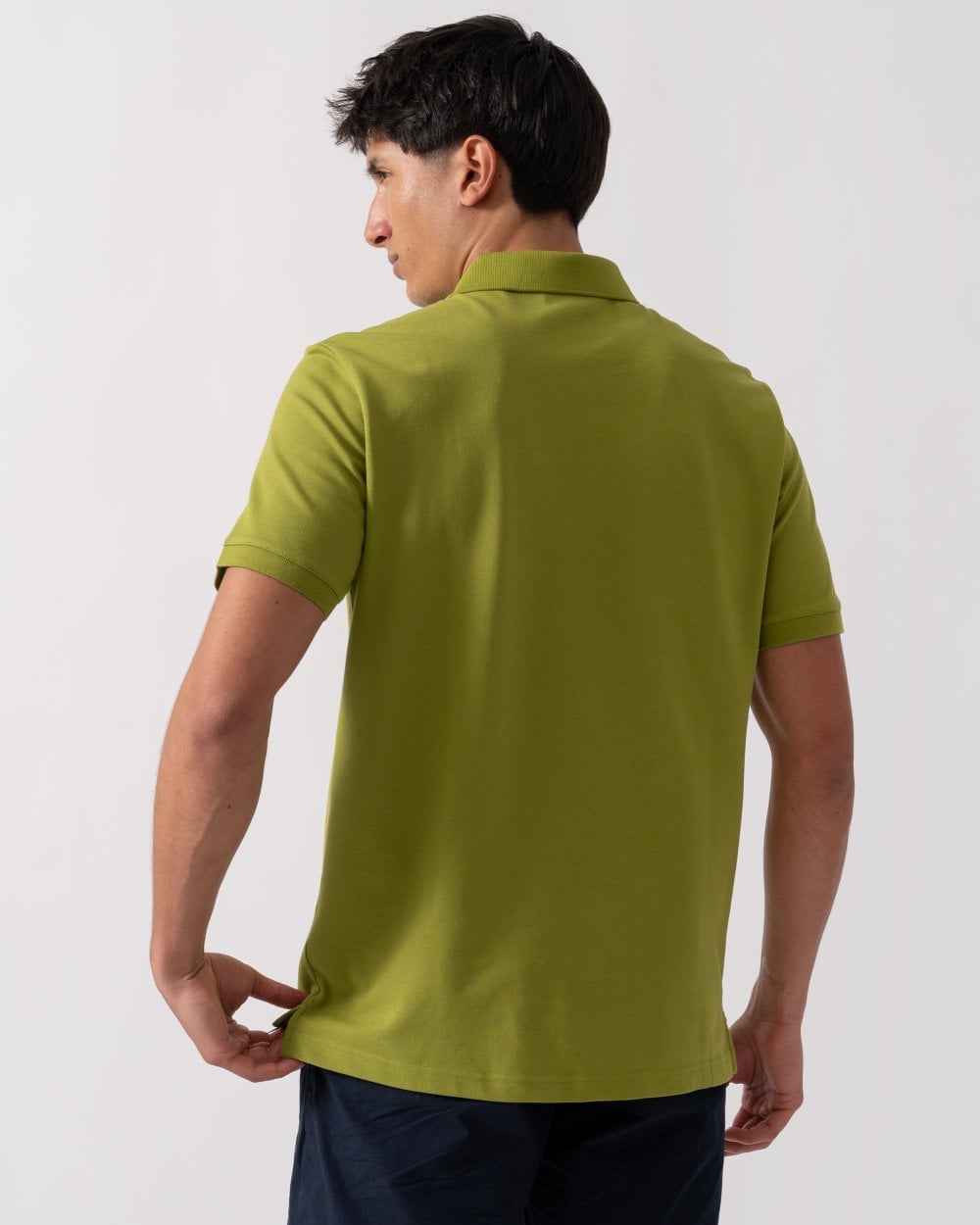 Emporio Armani Mens Eagle Logo Beach Polo - Guacamole