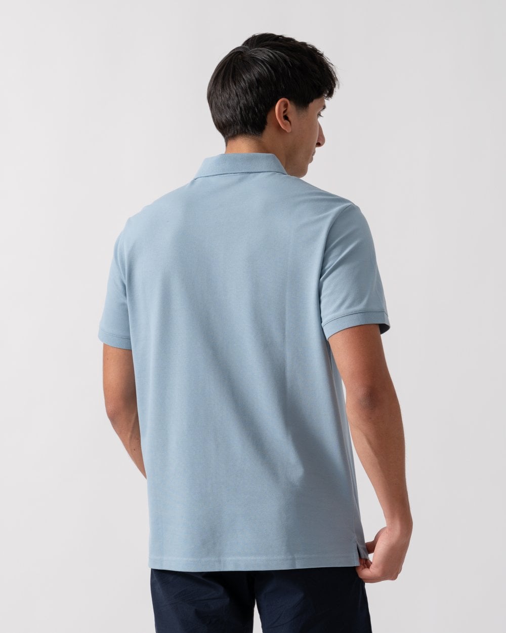 Emporio Armani Mens Eagle Logo Beach Polo - Ashley Blue