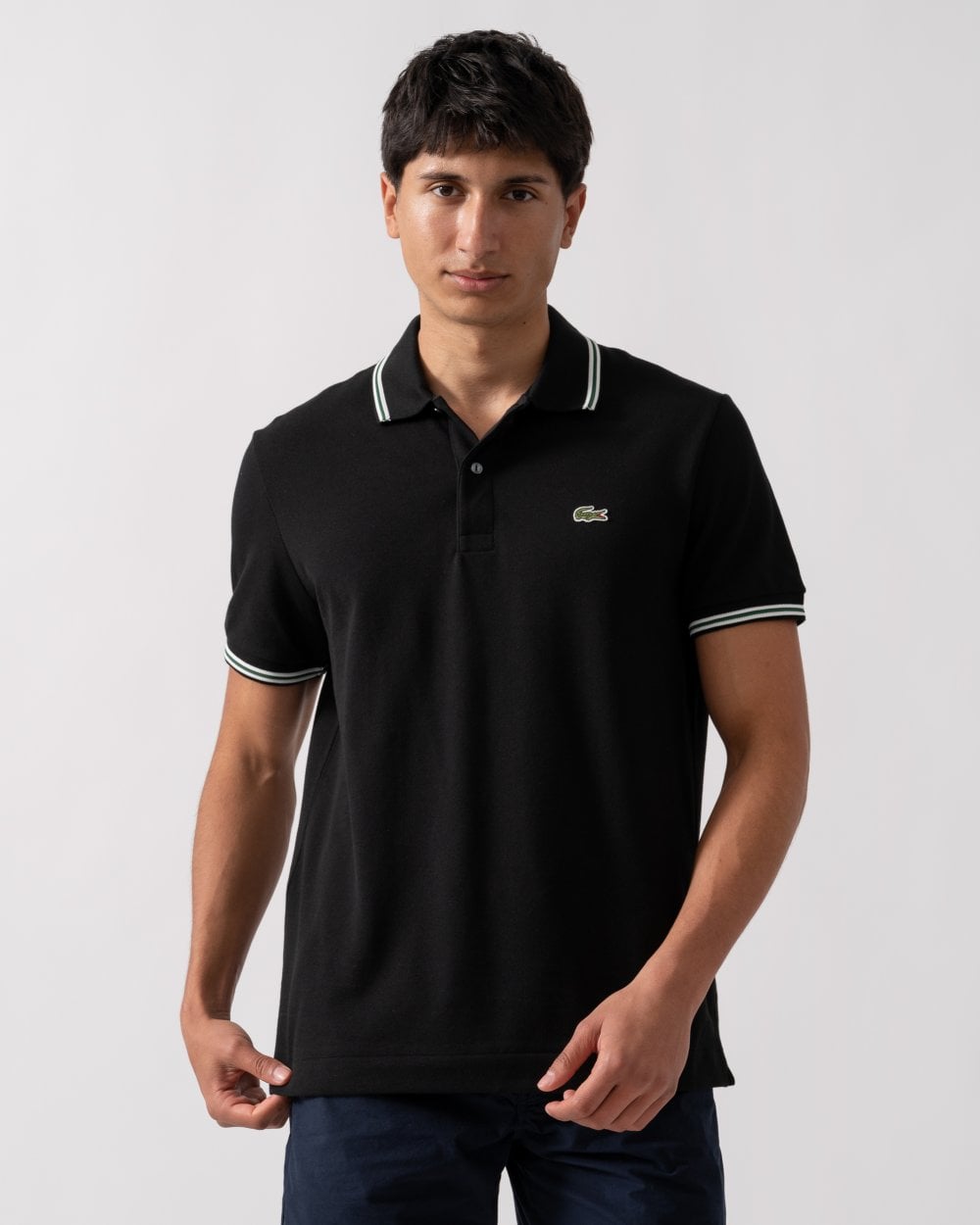Lacoste Mens Tipped Polo Shirt - Black 031