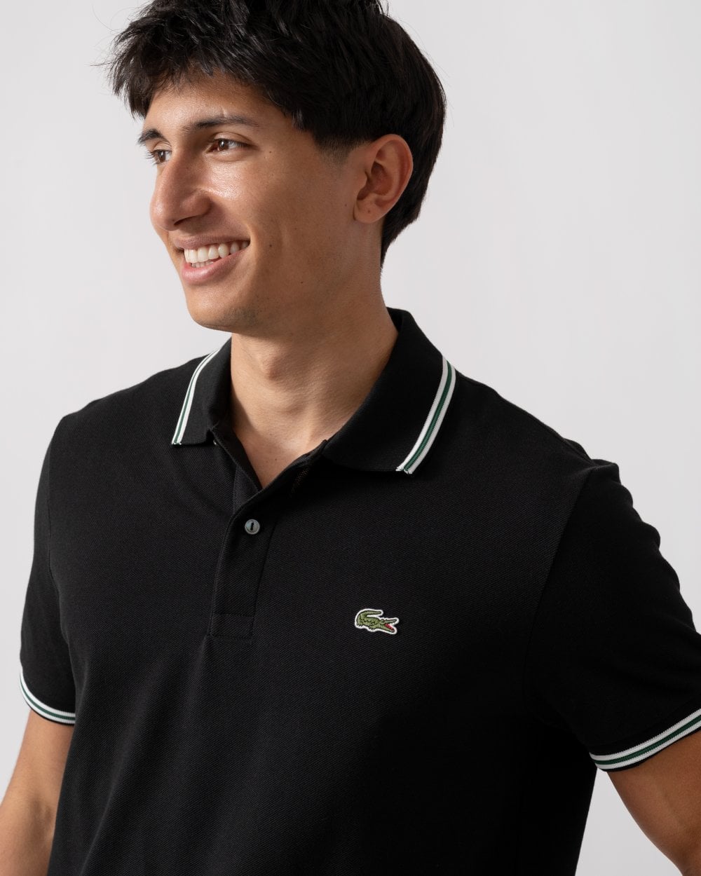 Lacoste Mens Tipped Polo Shirt - Black 031