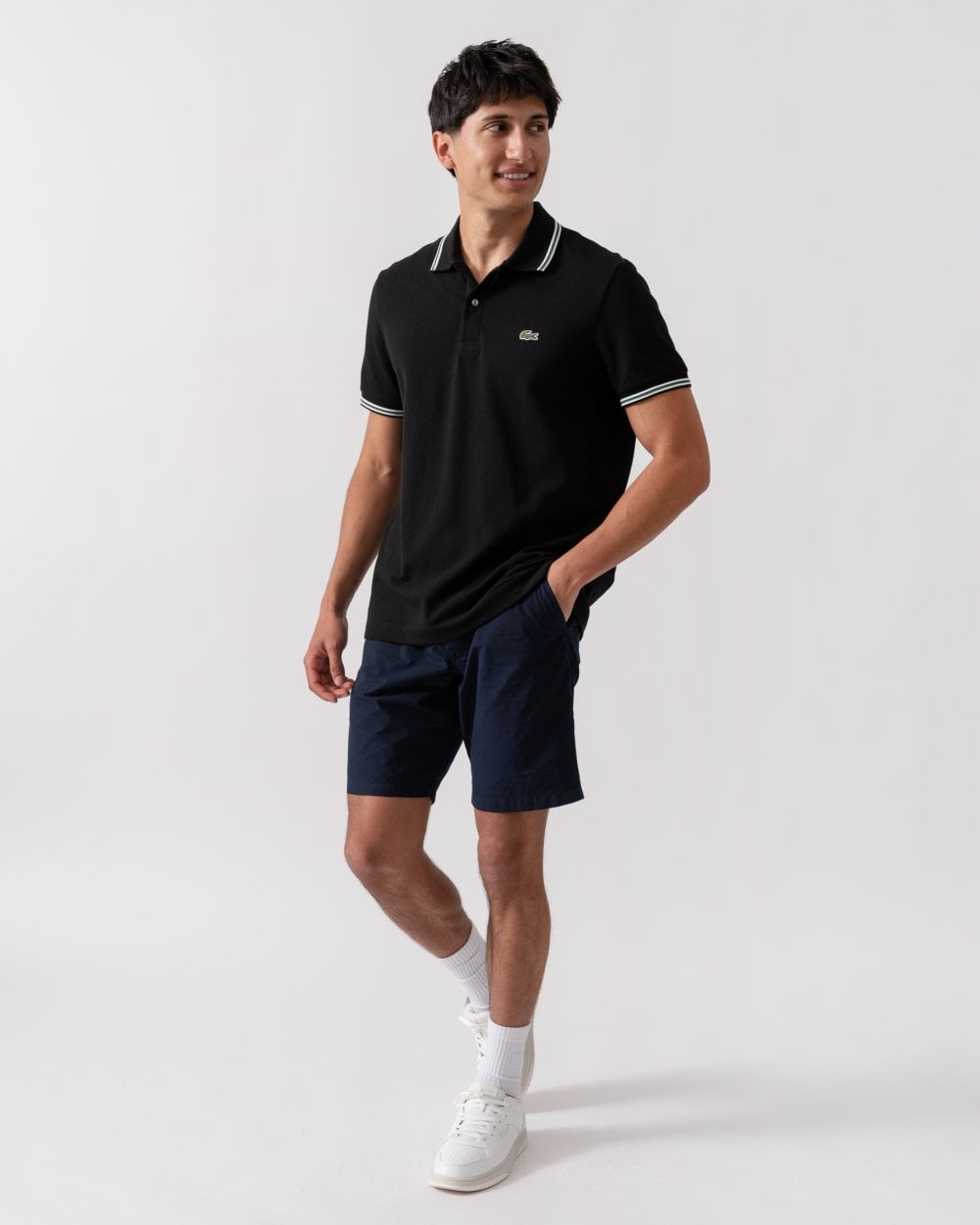 Lacoste Mens Tipped Polo Shirt - Black 031