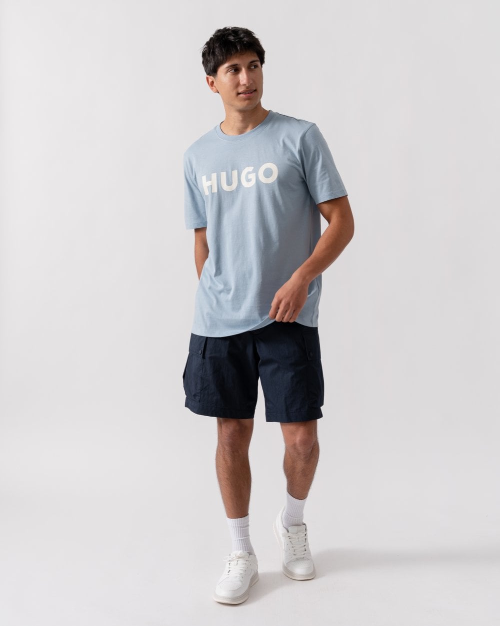 HUGO Dulivio Mens T-Shirt - Open Blue 483
