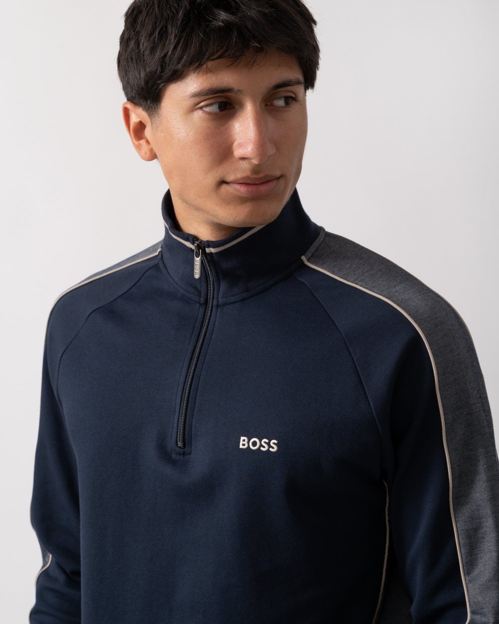 BOSS Orange BOSS Orange Mens 1/4 Zip Loungewear Tracksuit Jacket 50540785