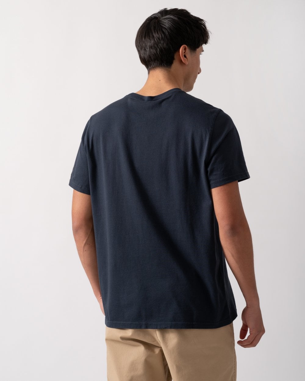 Moose Knuckles Augustine Mens Printed Logo T-Shirt - Navy/Sea 1670