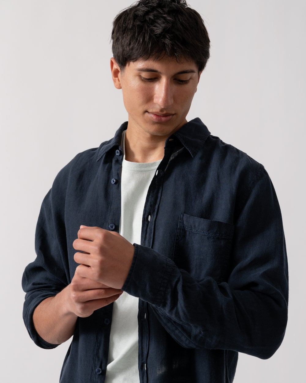 BOSS Orange Relegant 6 Mens Long Sleeve Shirt 50537381 - Dark Blue 404