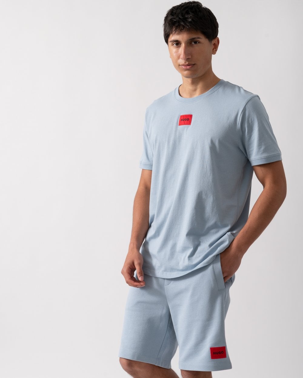 HUGO Diragolino212 Label Logo Mens T-Shirt