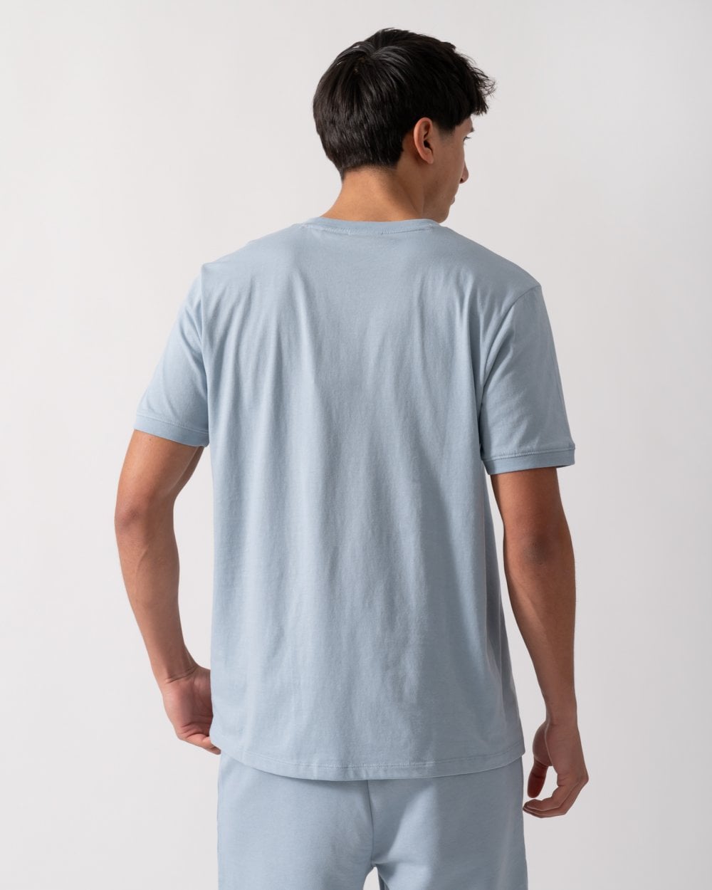 HUGO Diragolino212 Label Logo Mens T-Shirt - Open Blue 483