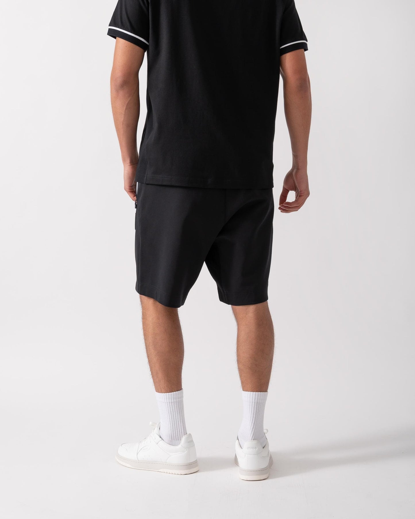 BOSS Green Headlo Rib Mens Shorts - Black 001