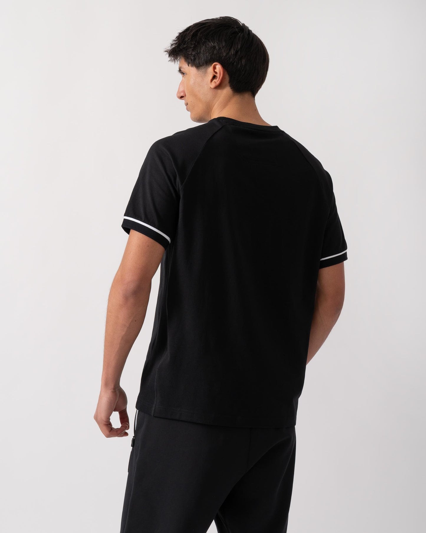 BOSS Green Tee Rib AC Mens T-Shirts - Black 001