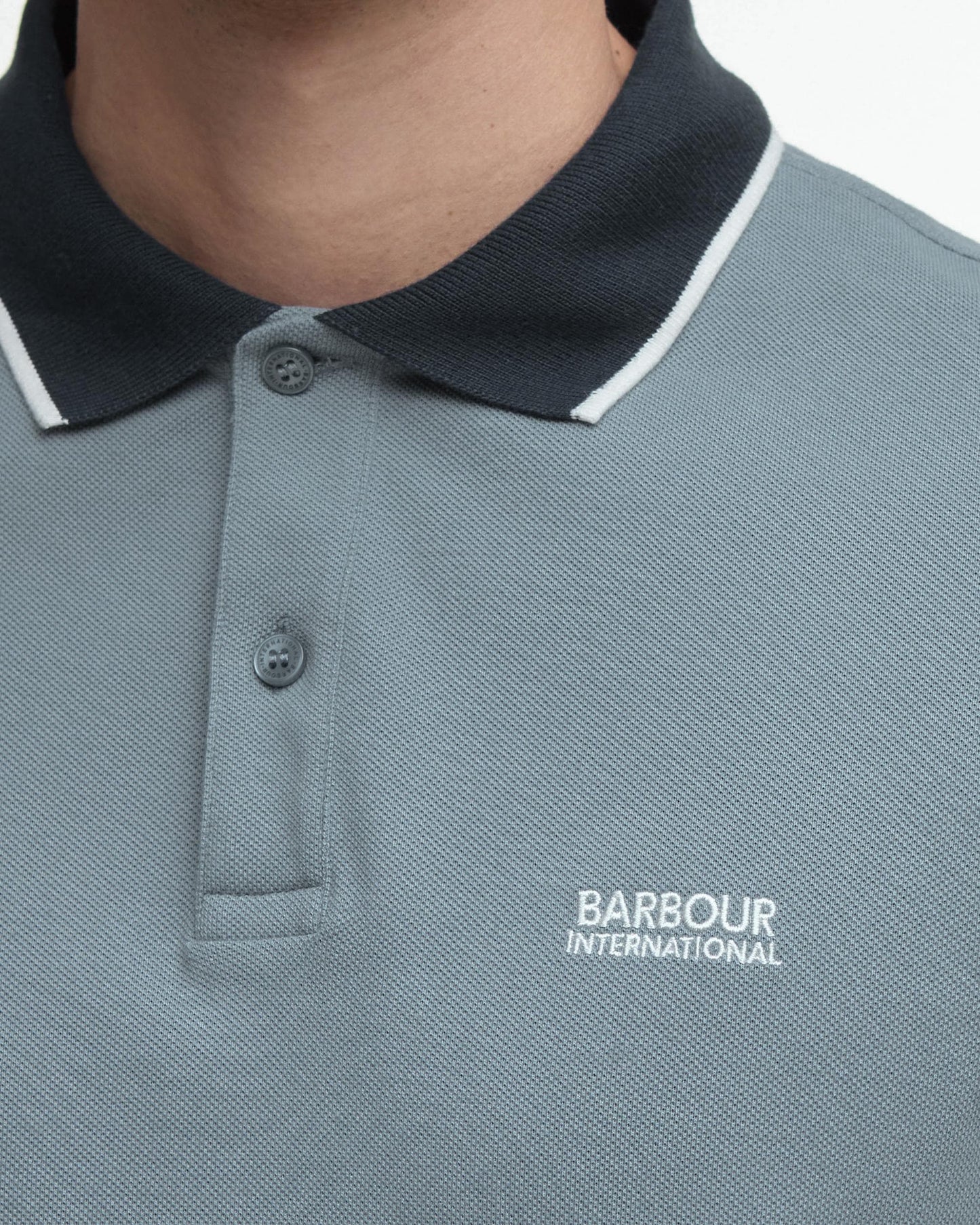 Barbour International Howall Mens Polo - Washed Blue