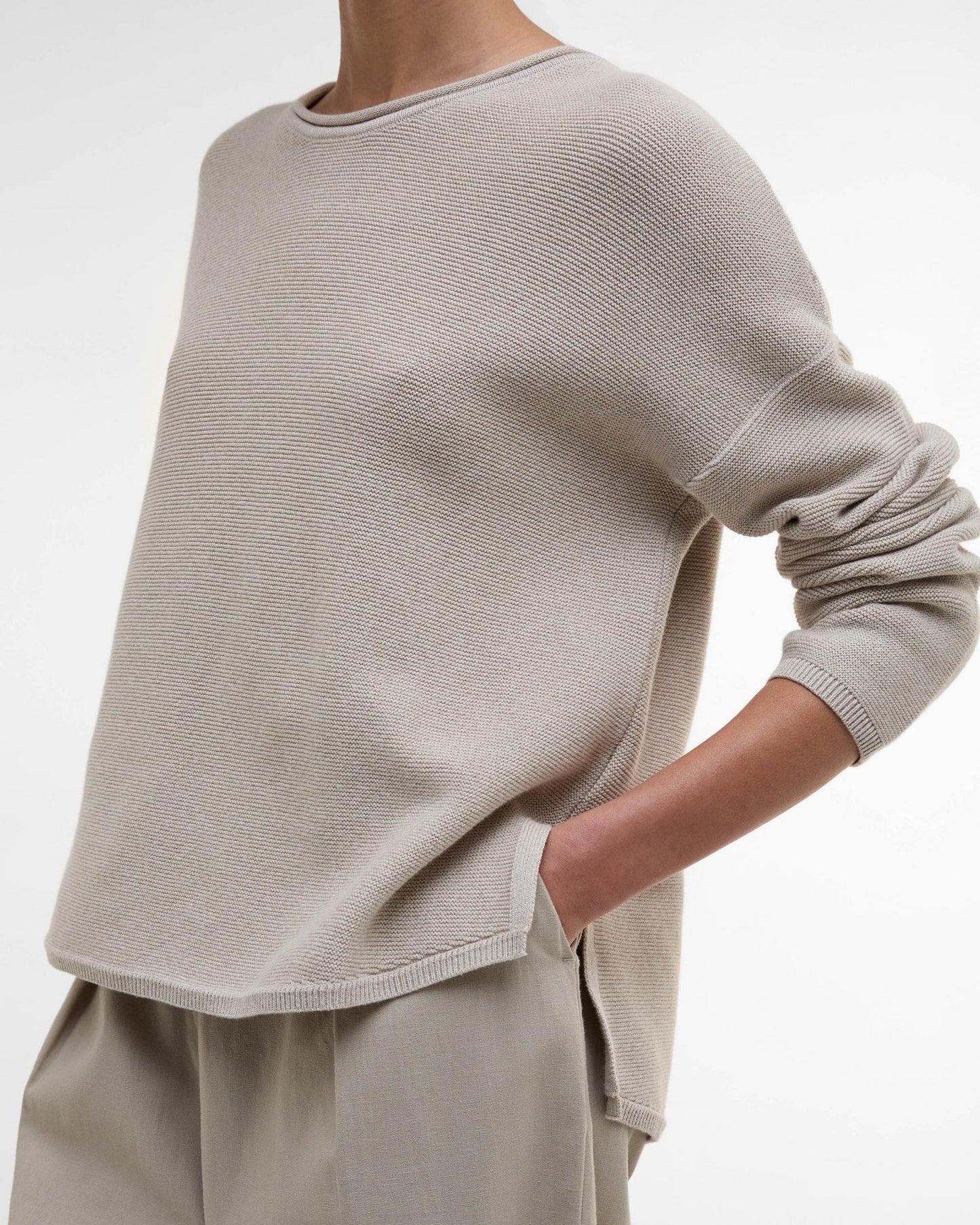 Barbour Marine Womens Jumper - Light Sand