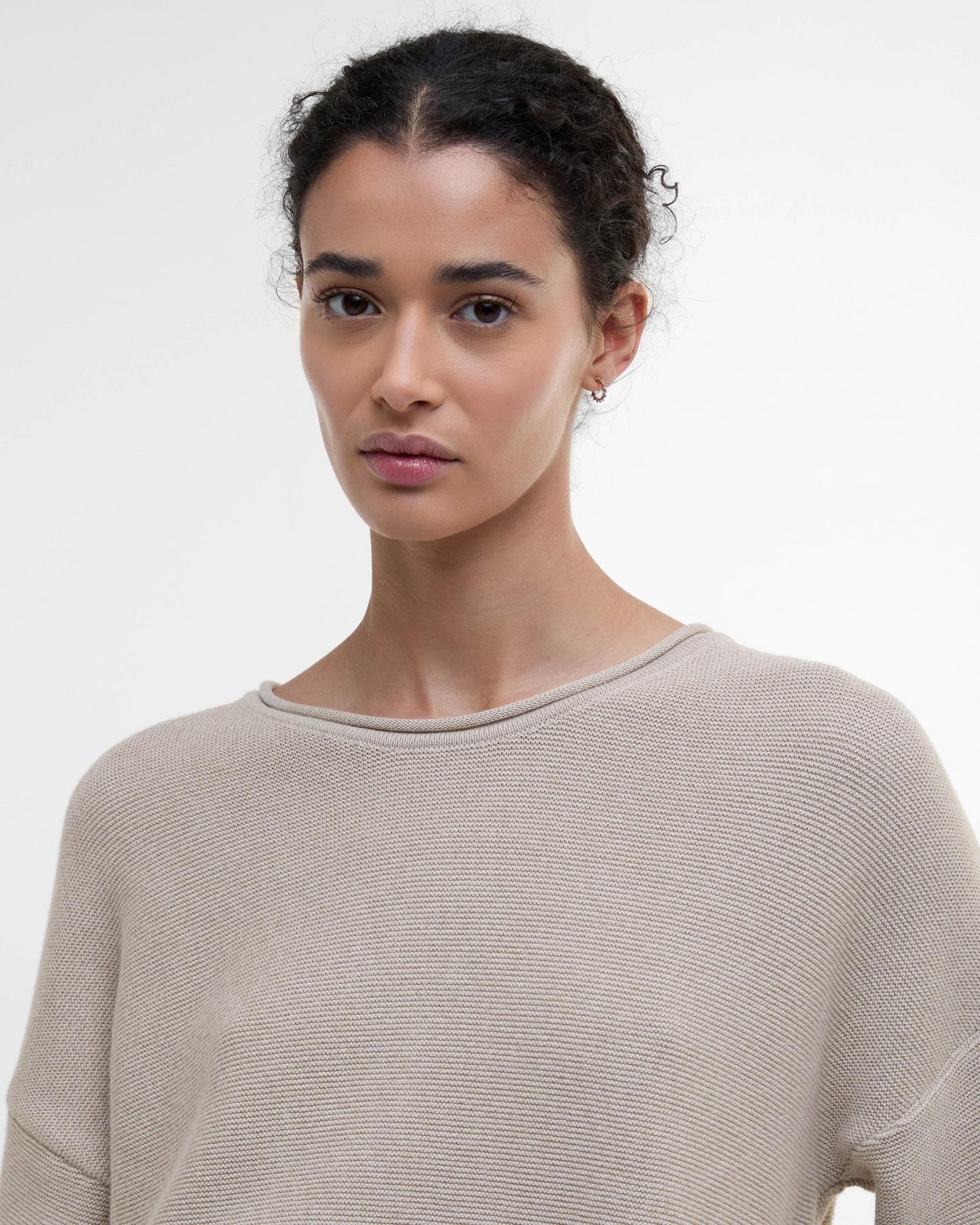 Barbour Marine Womens Jumper - Light Sand