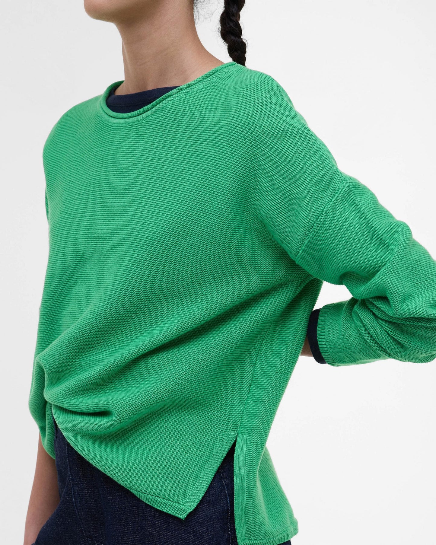 Barbour Marine Womens Jumper - Kelly Green