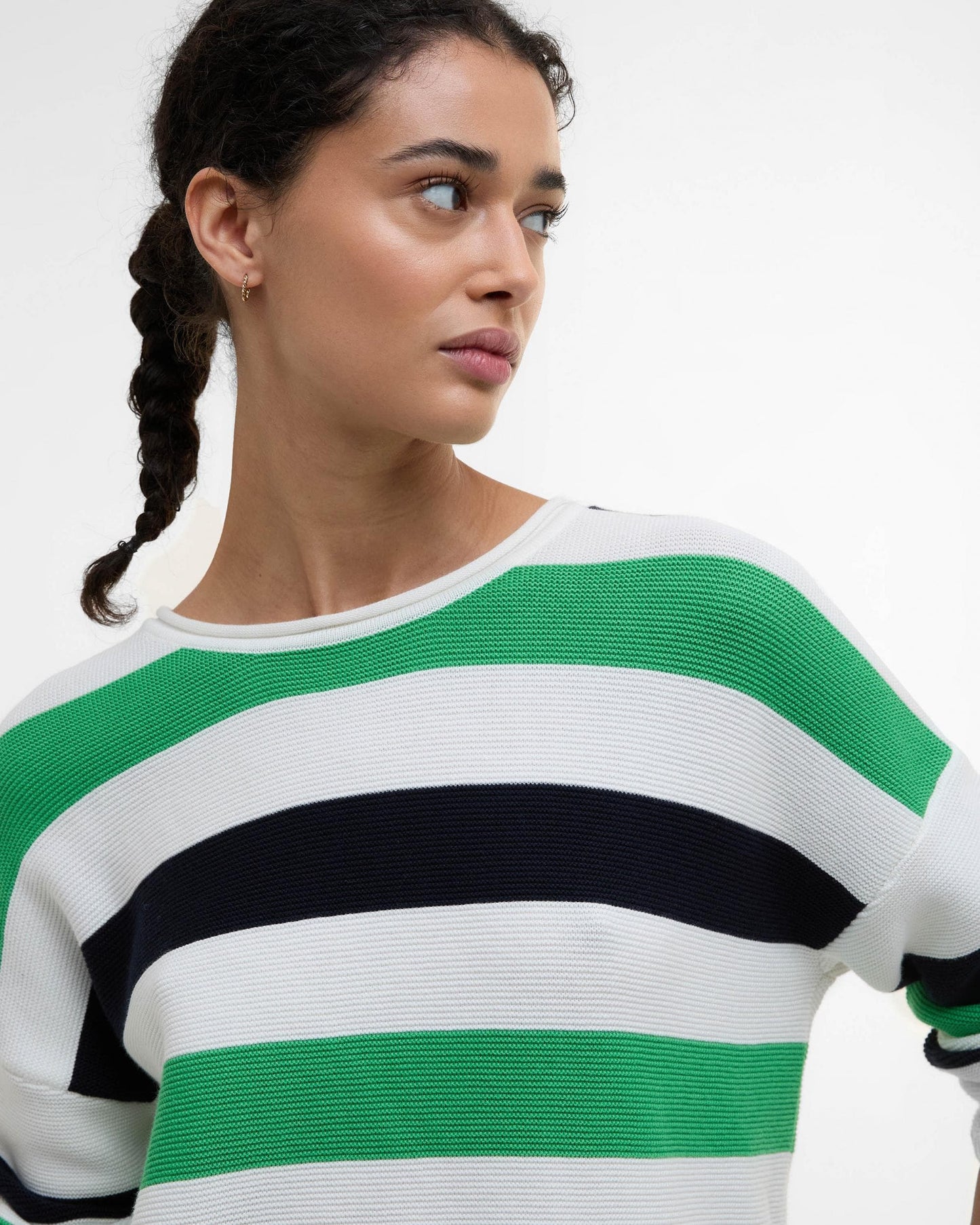 Barbour Marine Stripe Womens Knitted Jumper - Multi Stripe