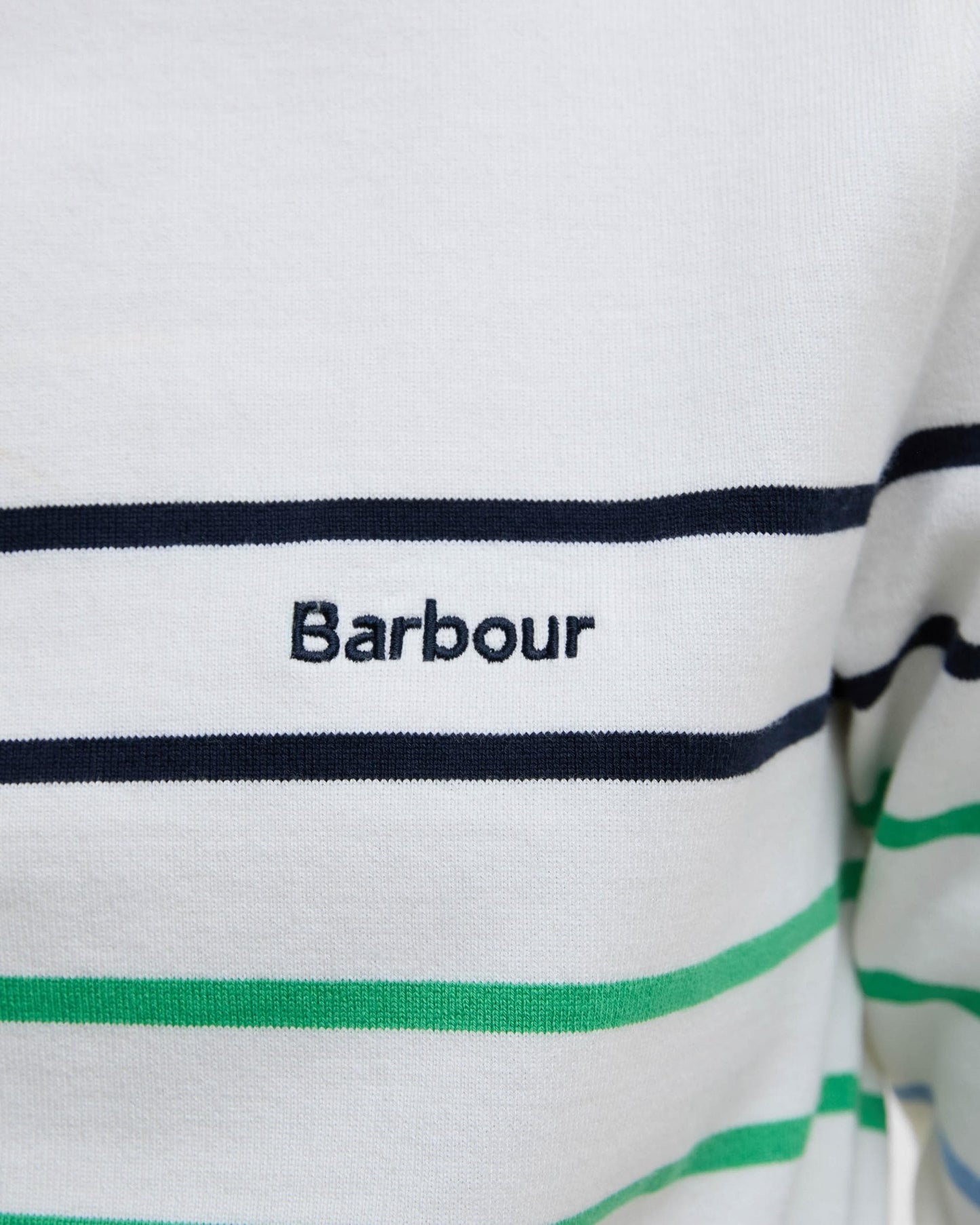 Barbour Hawkins Womens Striped Long-Sleeved T-Shirt - Cloud Stripe WH72