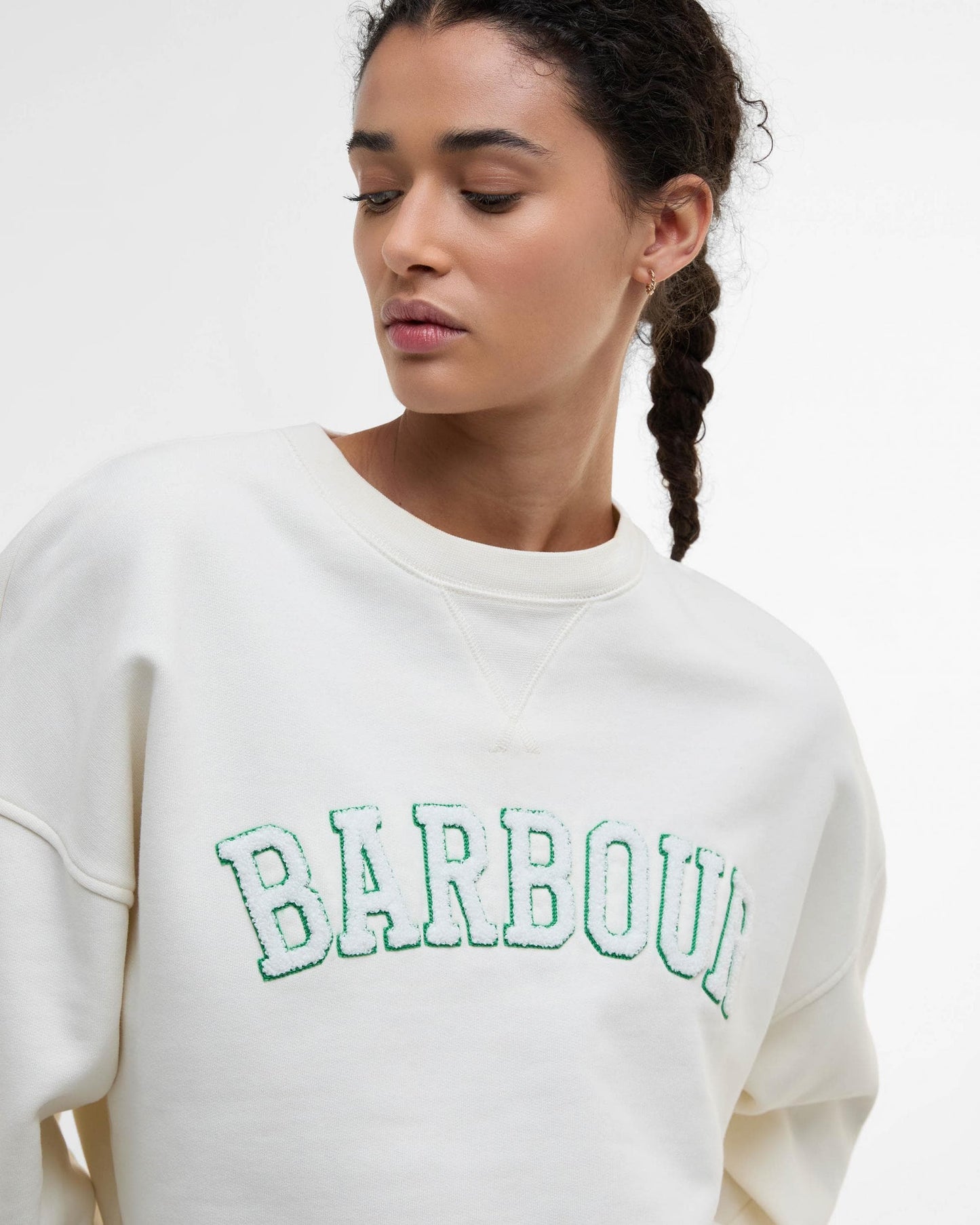 Barbour Silverdale Womens Crew Neck Sweatshirt - Neutral