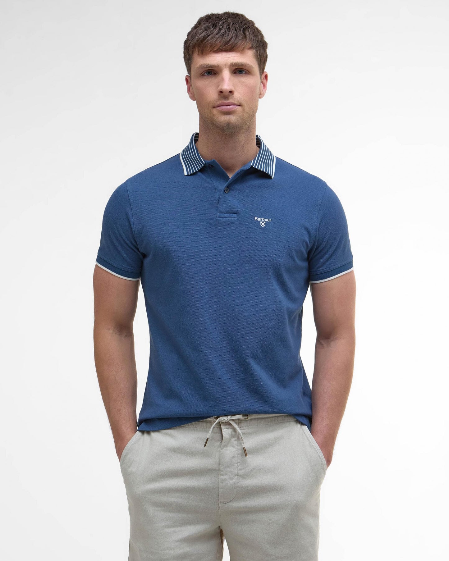 Barbour Denwick Mens Tailored Polo Shirt