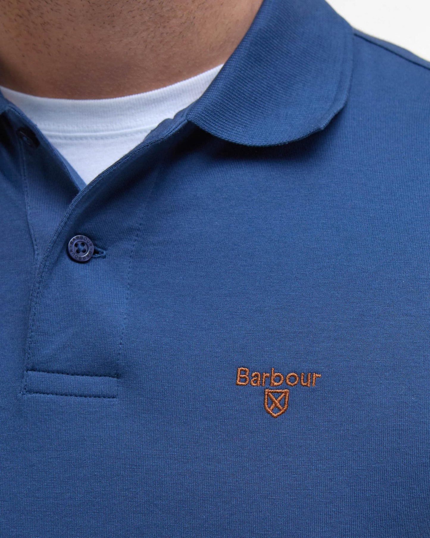 Barbour Austwick Mens Polo Shirt - Dark Denim
