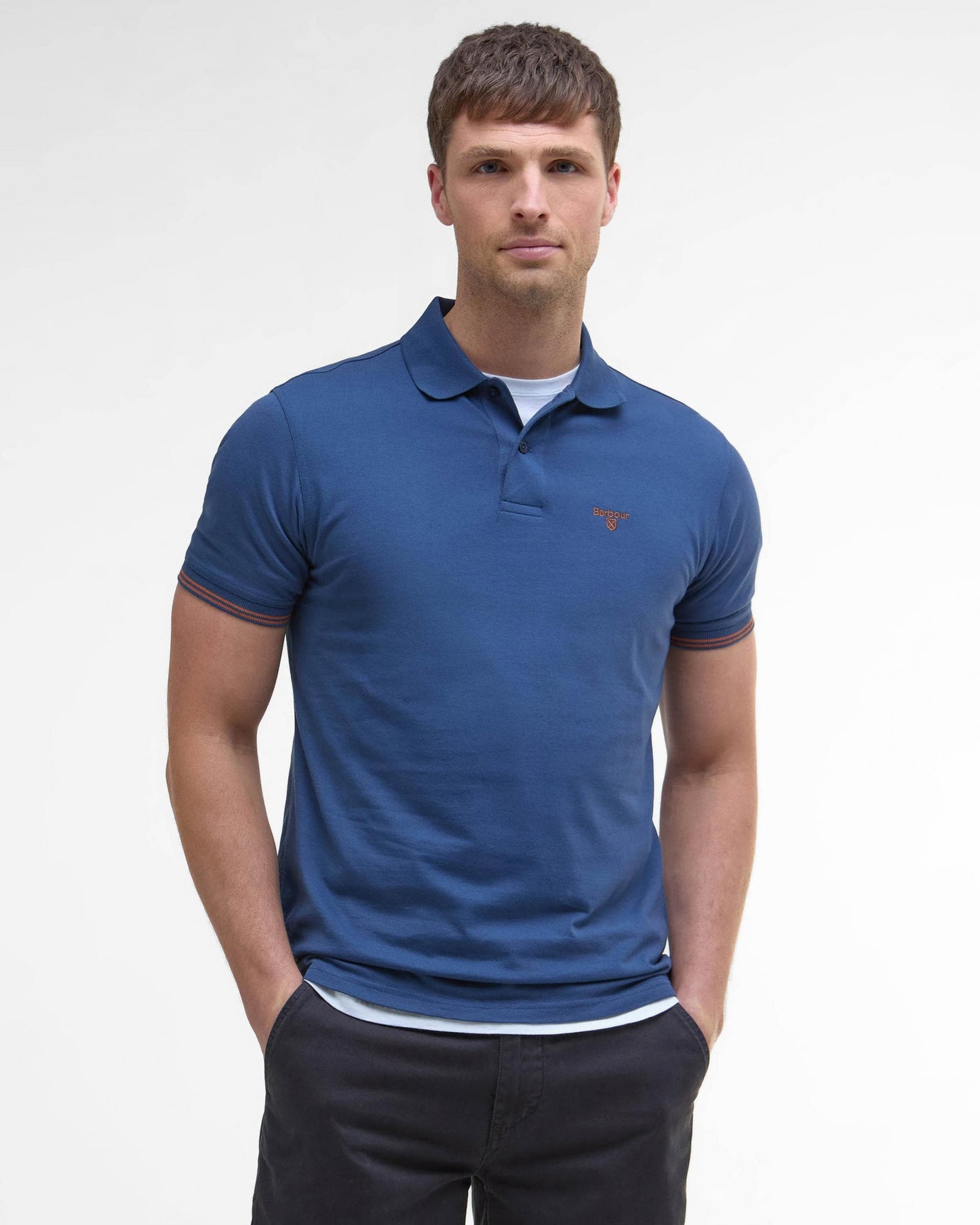 Barbour Austwick Mens Polo Shirt - Dark Denim