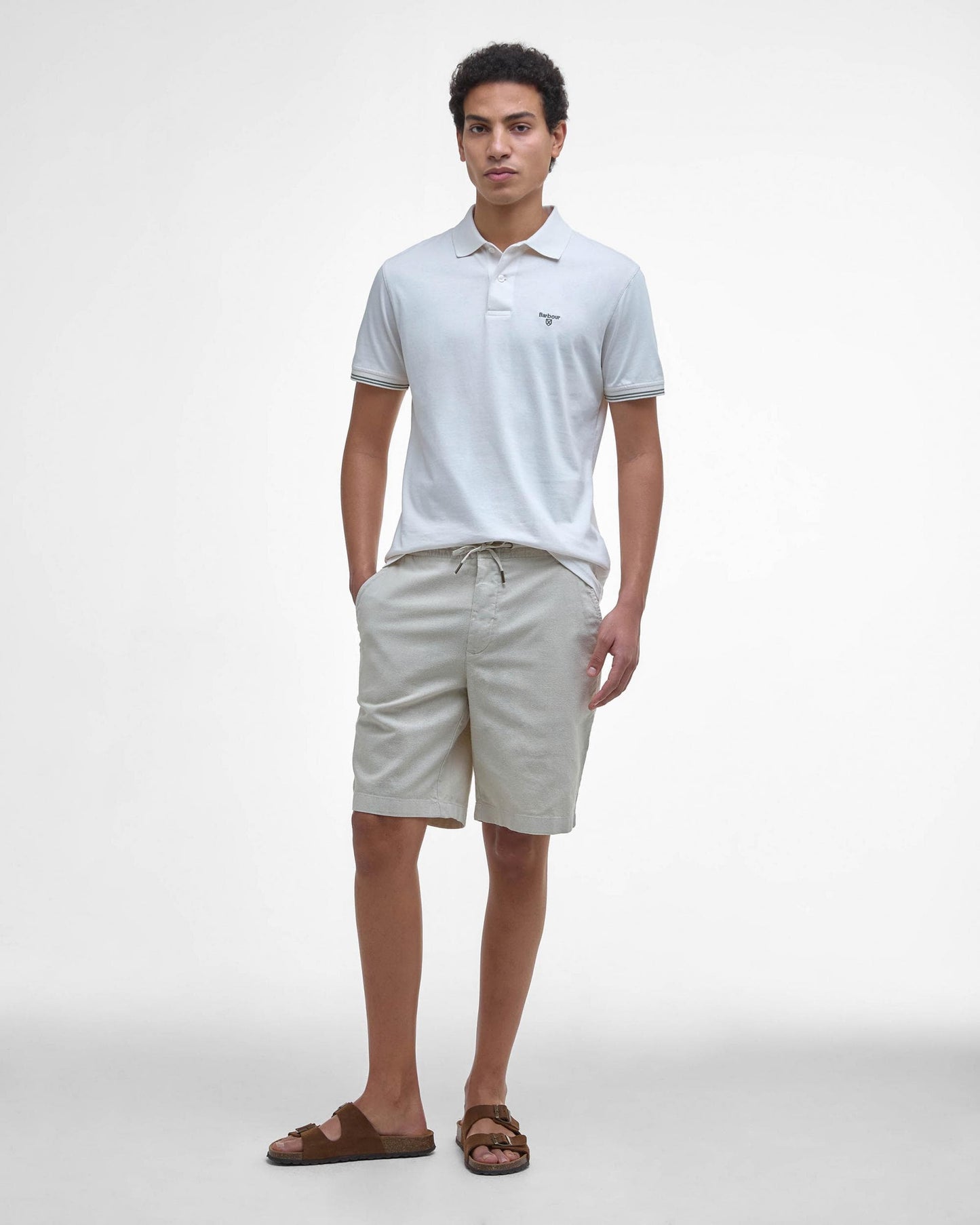 Barbour Austwick Mens Polo Shirt - Whisper White