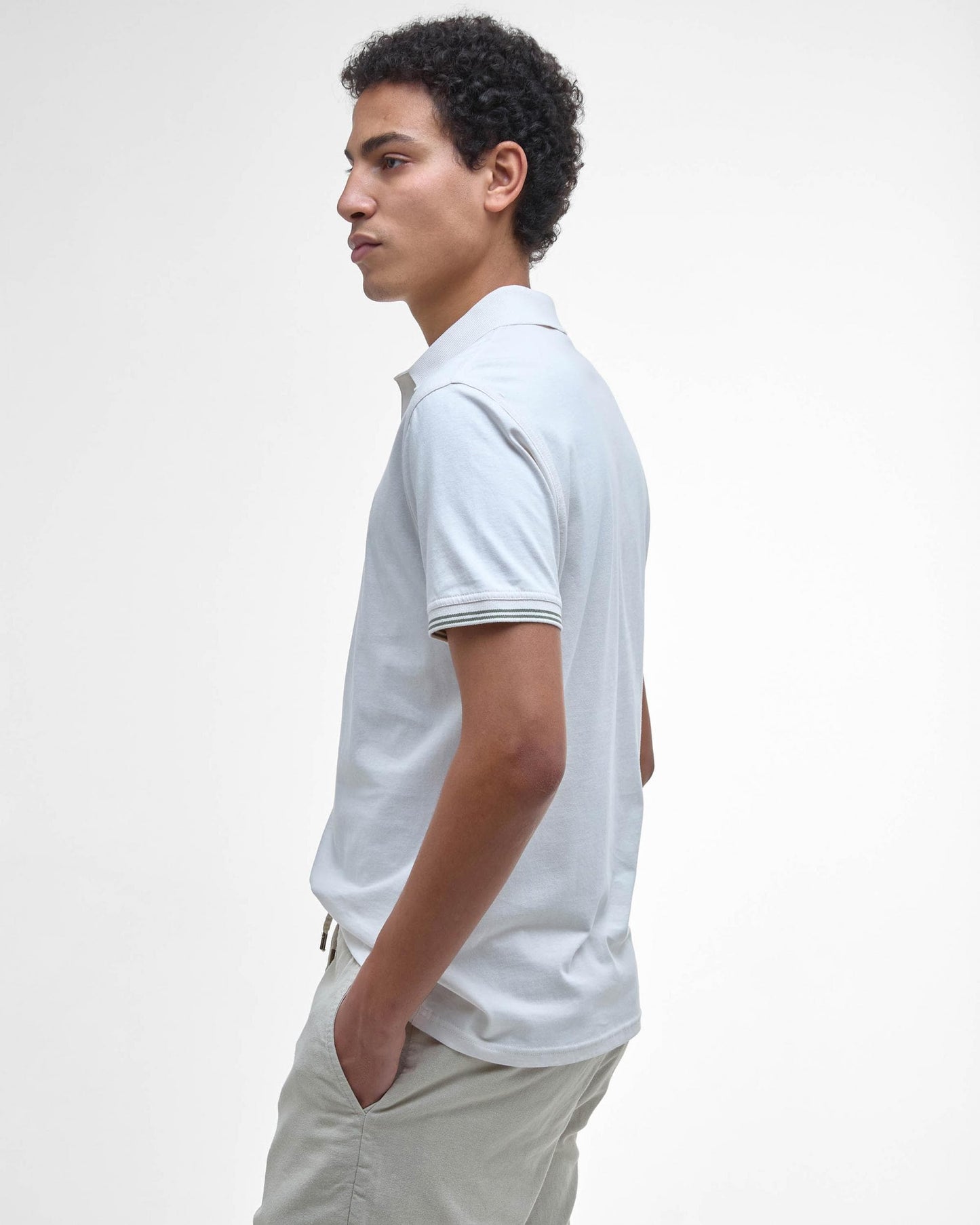 Barbour Austwick Mens Polo Shirt - Whisper White